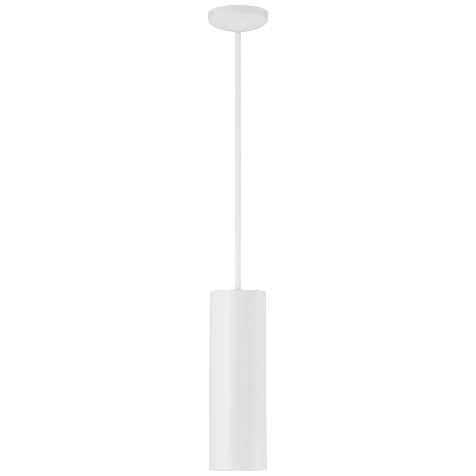 Pilson 15" LED Pendant, Matte White Finish, Rod - Bees Lighting