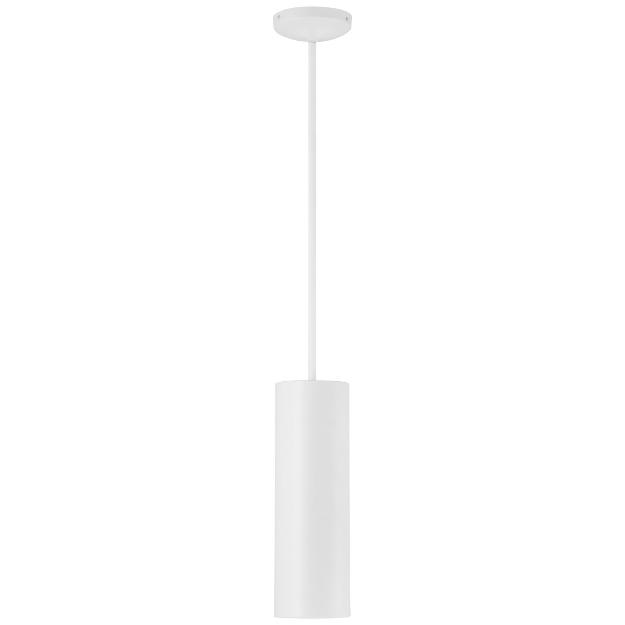 Pilson 15" LED Pendant, Matte White Finish, Rod - Bees Lighting