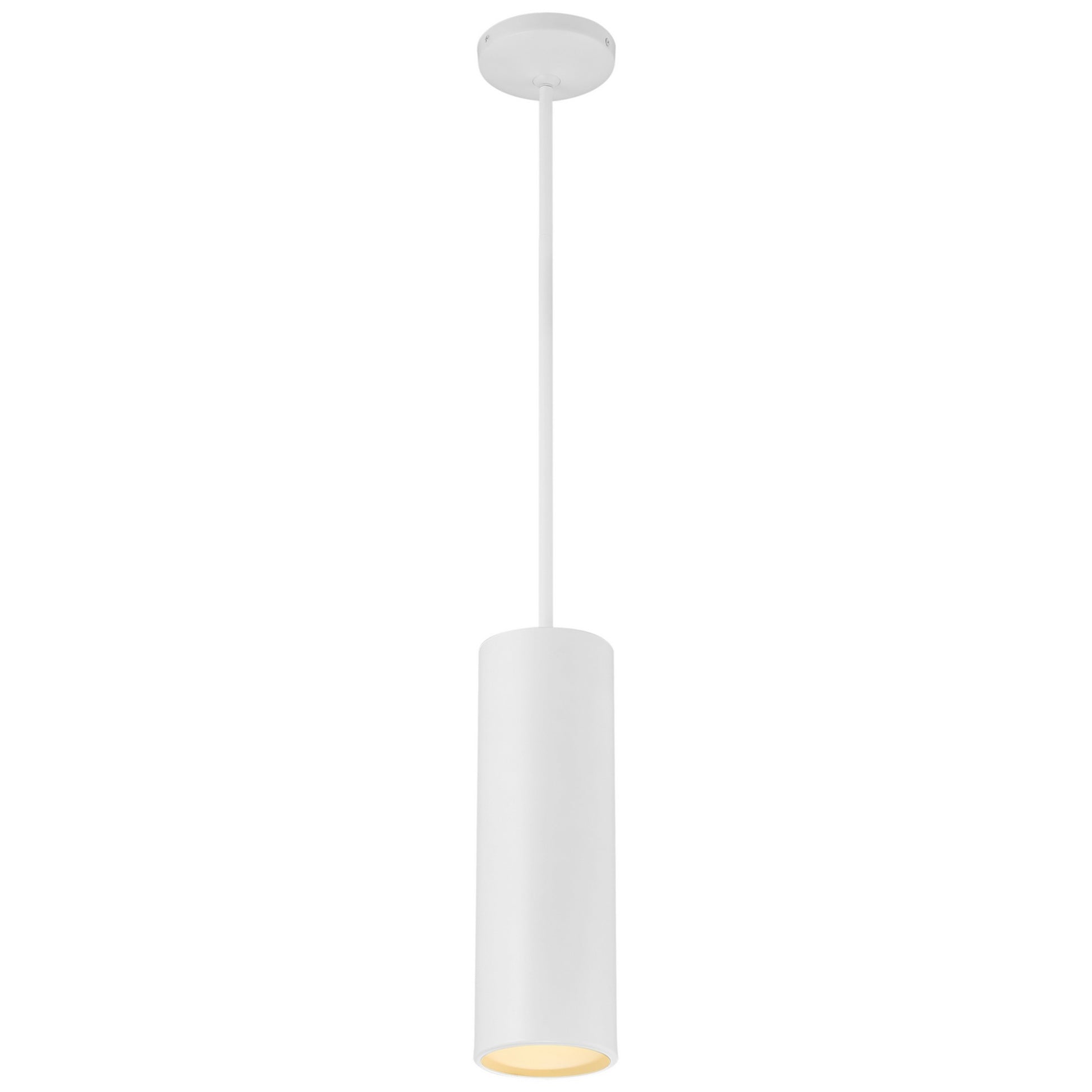 Pilson 15" LED Pendant, Matte White Finish, Rod - Bees Lighting