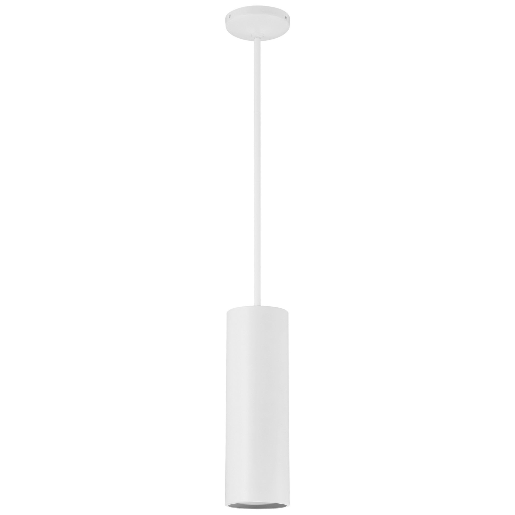 Pilson 15" LED Pendant, Matte White Finish, Rod - Bees Lighting