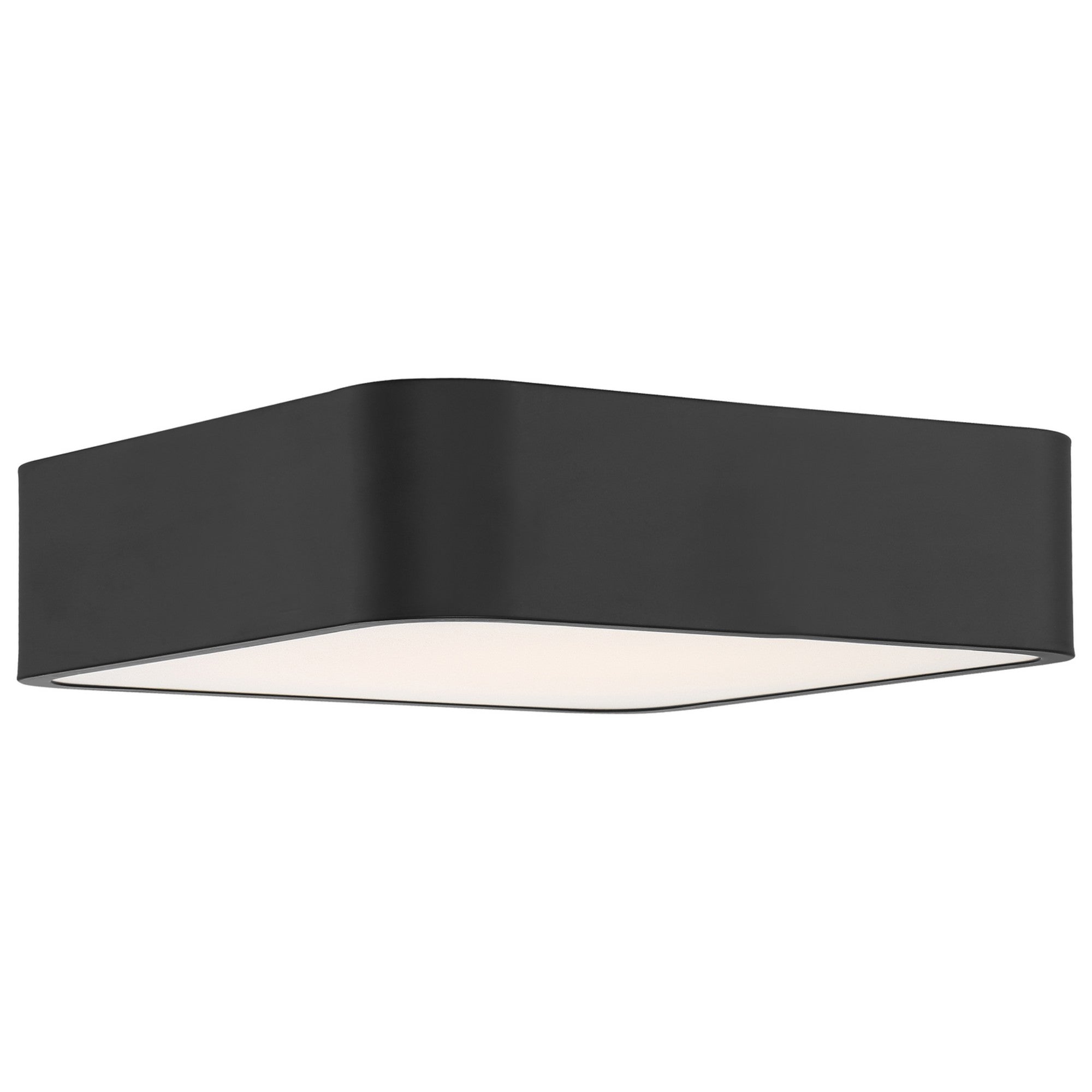 Granada 12" LED Flush Mount, Black Finish - Bees Lighting