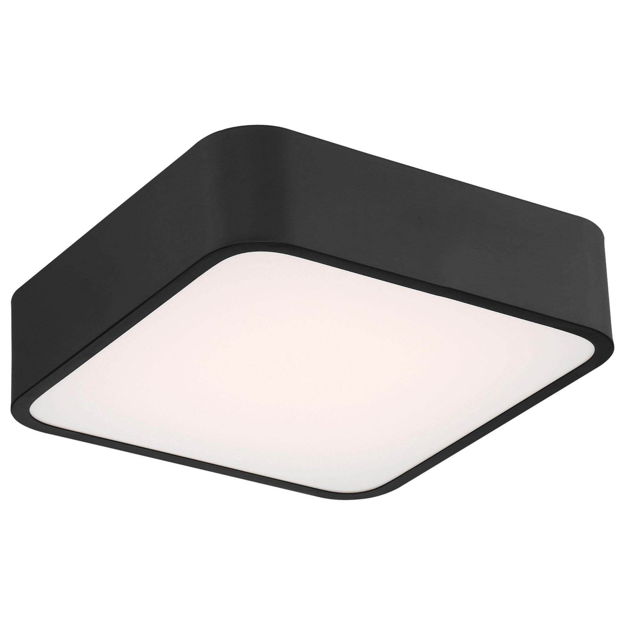 Granada 12" LED Flush Mount, Black Finish - Bees Lighting