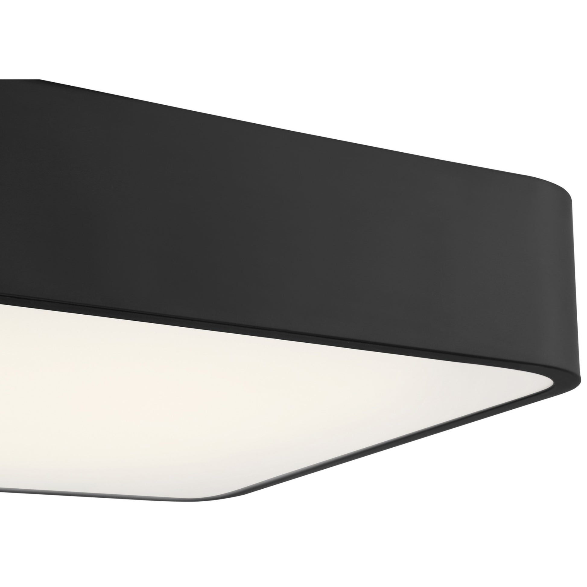 Granada 12" LED Flush Mount, Black Finish - Bees Lighting