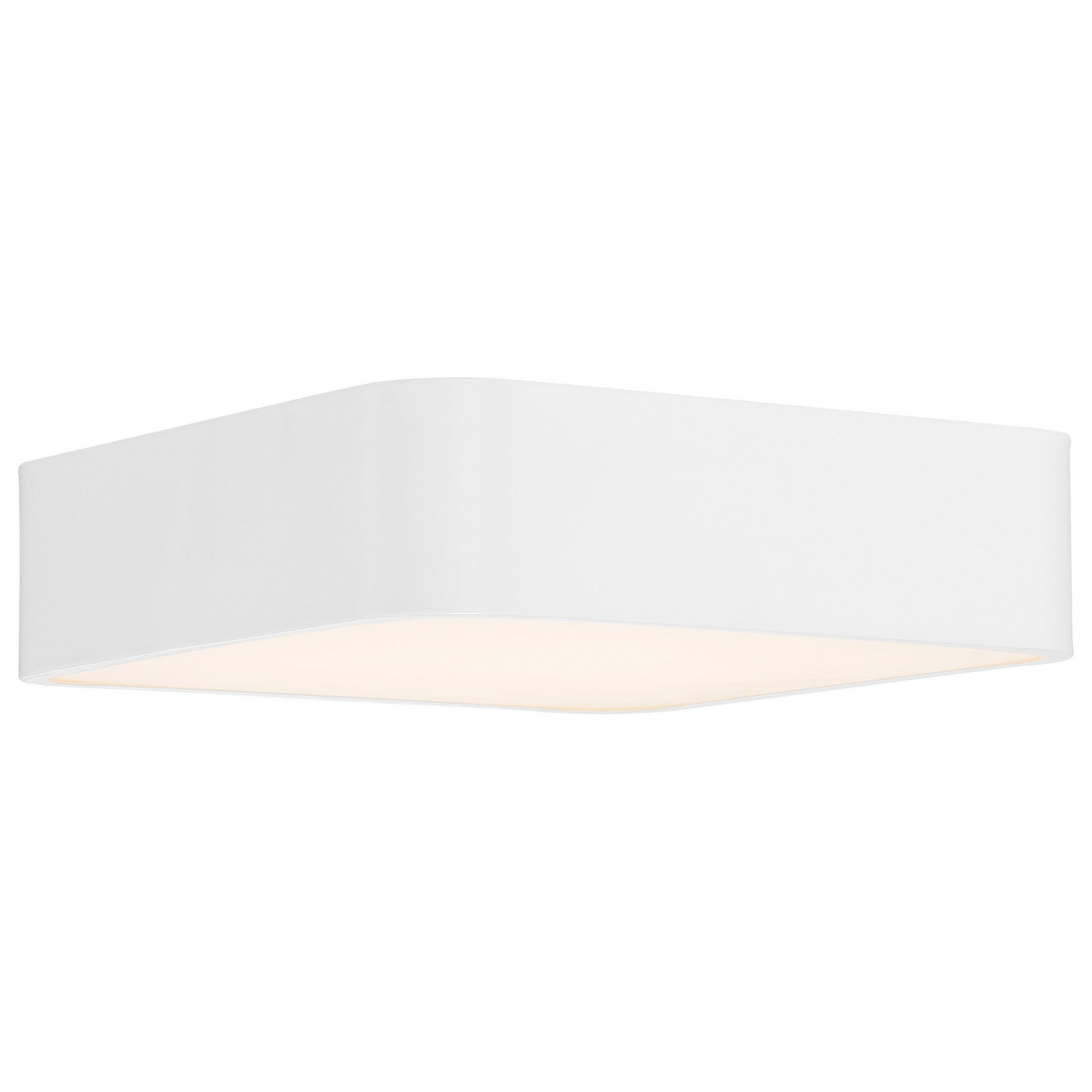 Granada 12" LED Flush Mount, White Finish