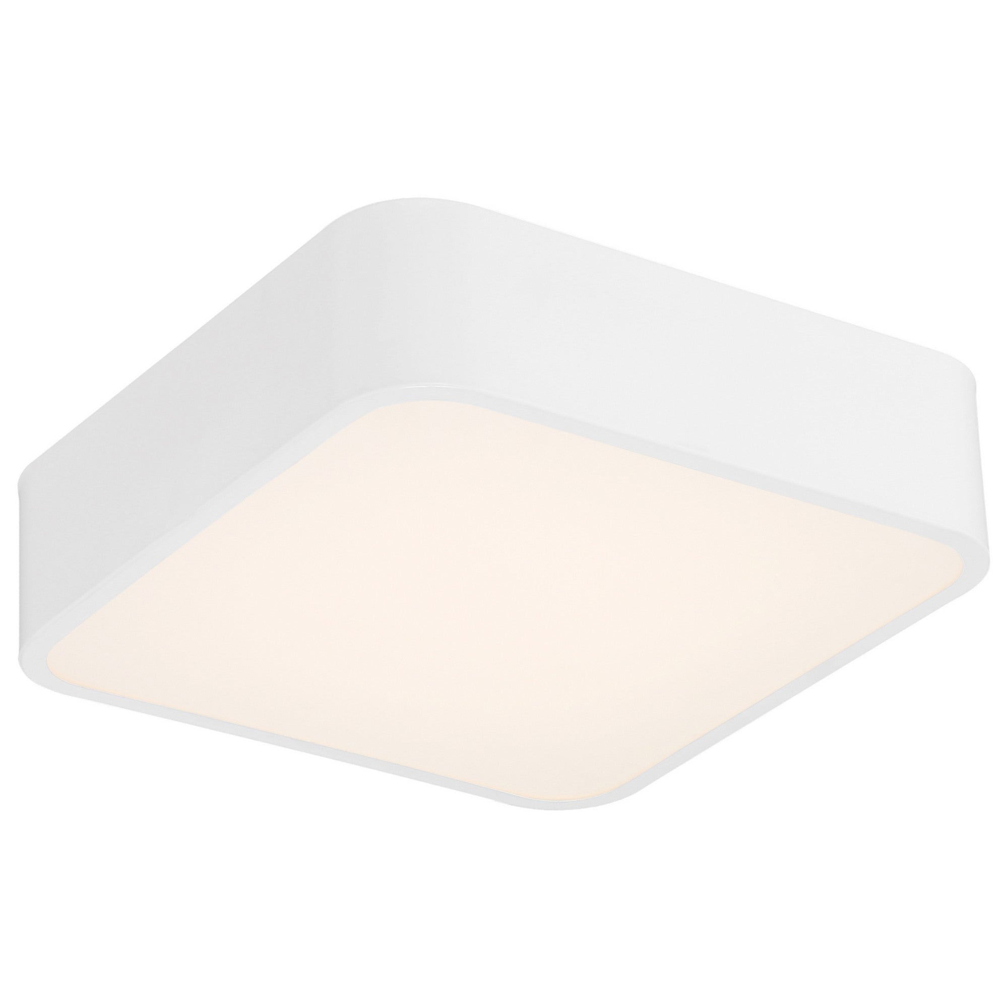 Granada 12" LED Flush Mount, White Finish