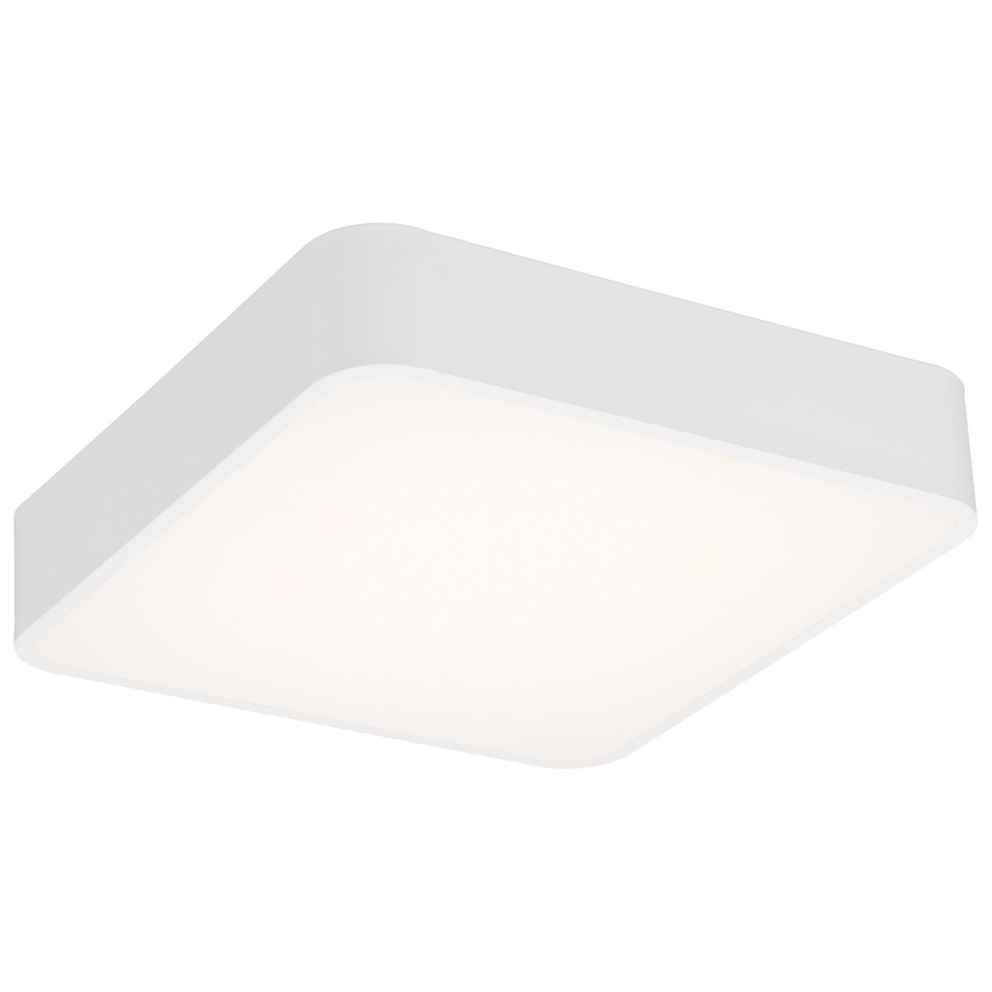 Granada 16" LED Flush Mount, White Finish