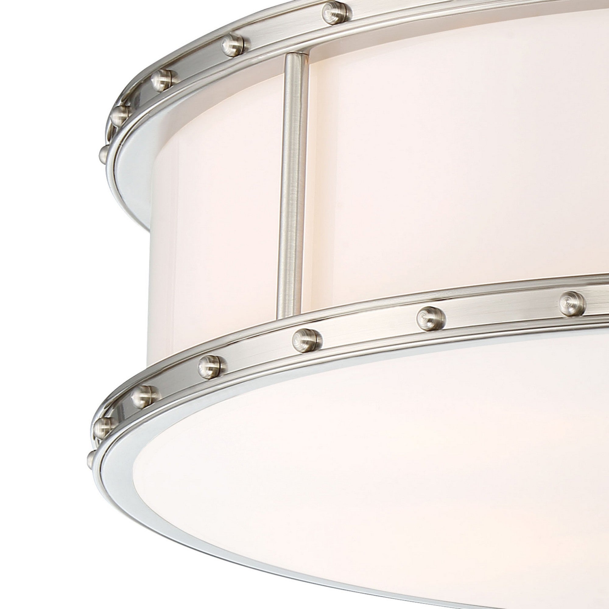 20" LED Flush Mount, Brushed Nickel Finish - Bees Lighting