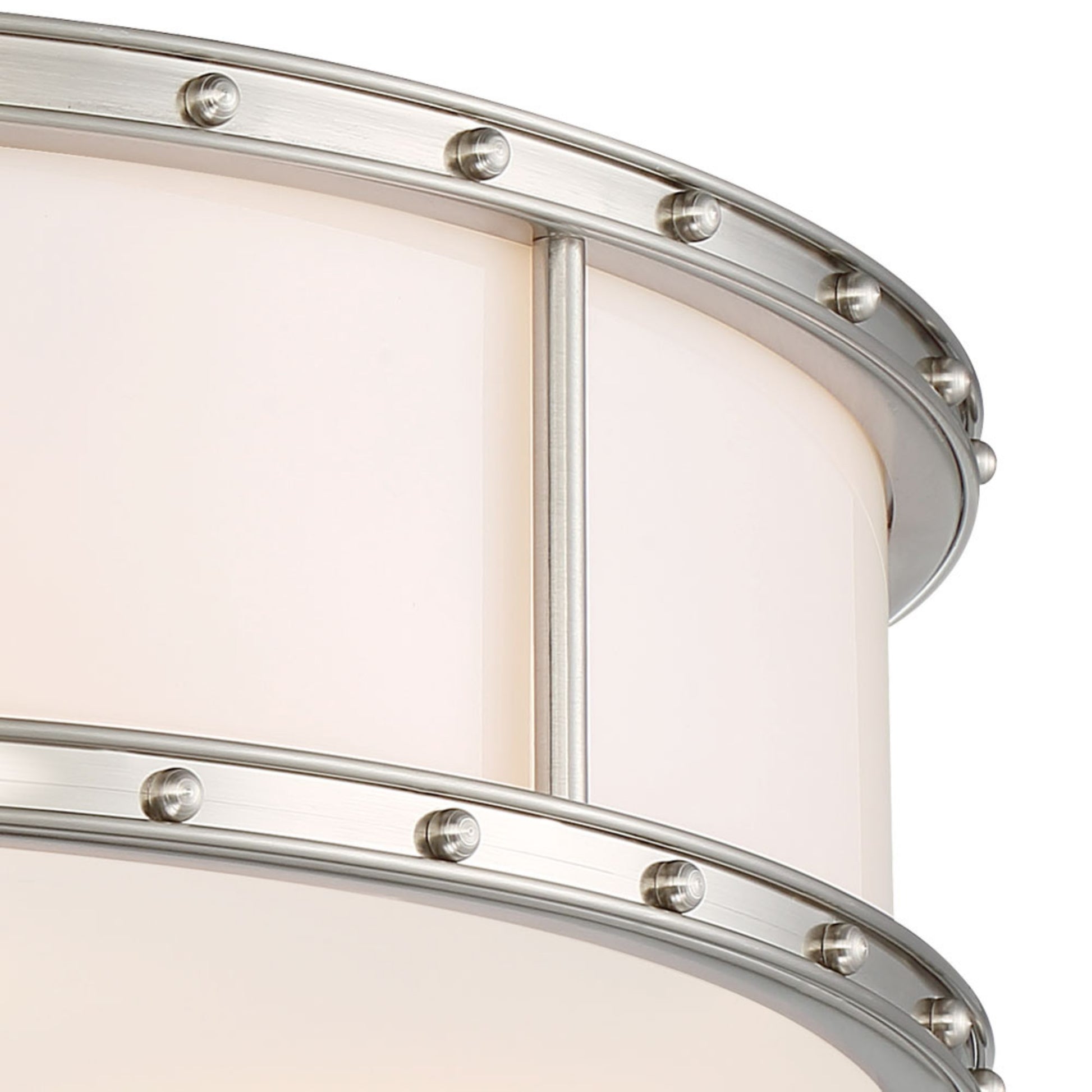 20" LED Flush Mount, Brushed Nickel Finish - Bees Lighting