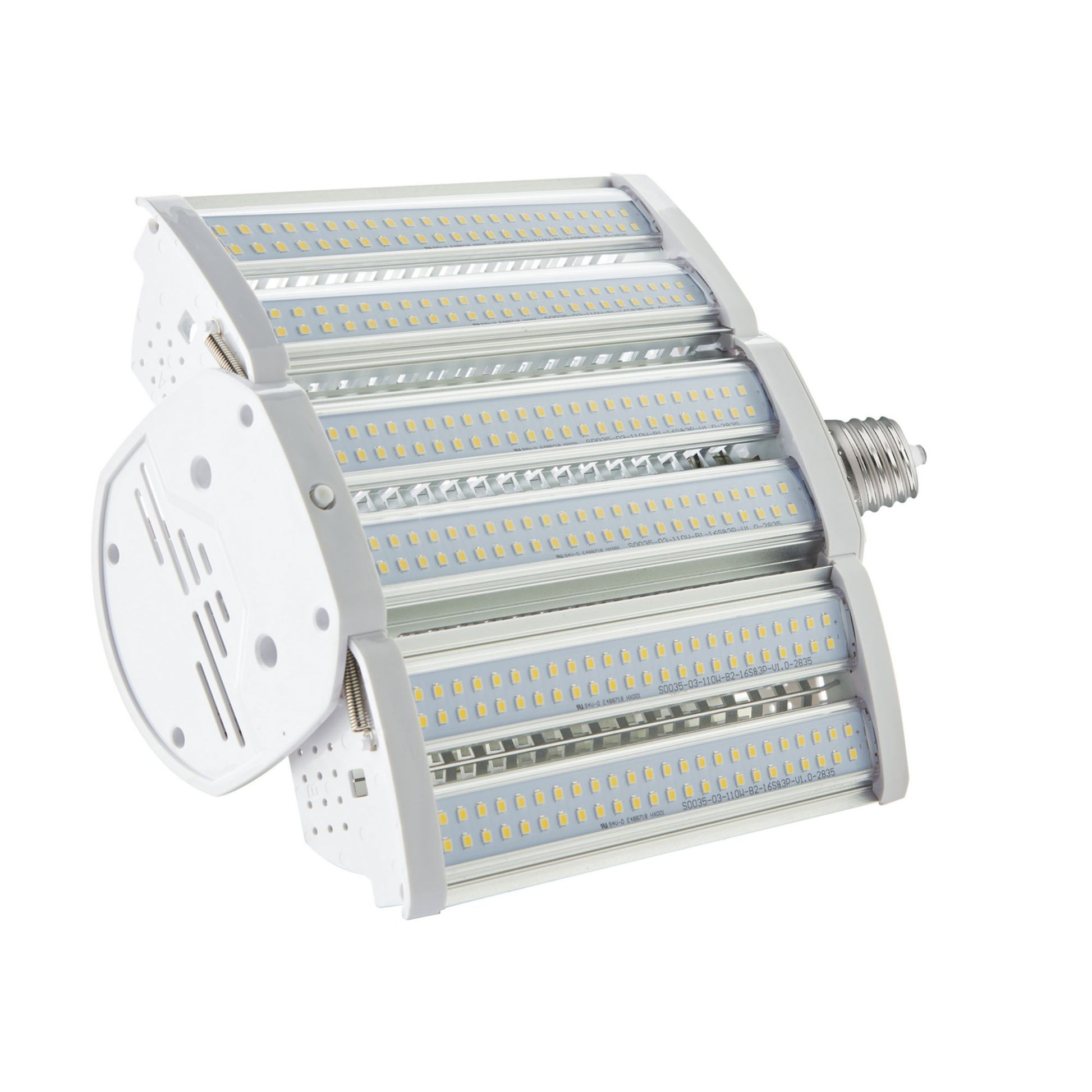 Hi-Pro LED Expandable Shoe Box Lamp, 110W, 14300 Lumens, 3000K, EX39 Mogul Base, 120-277V - Bees Lighting