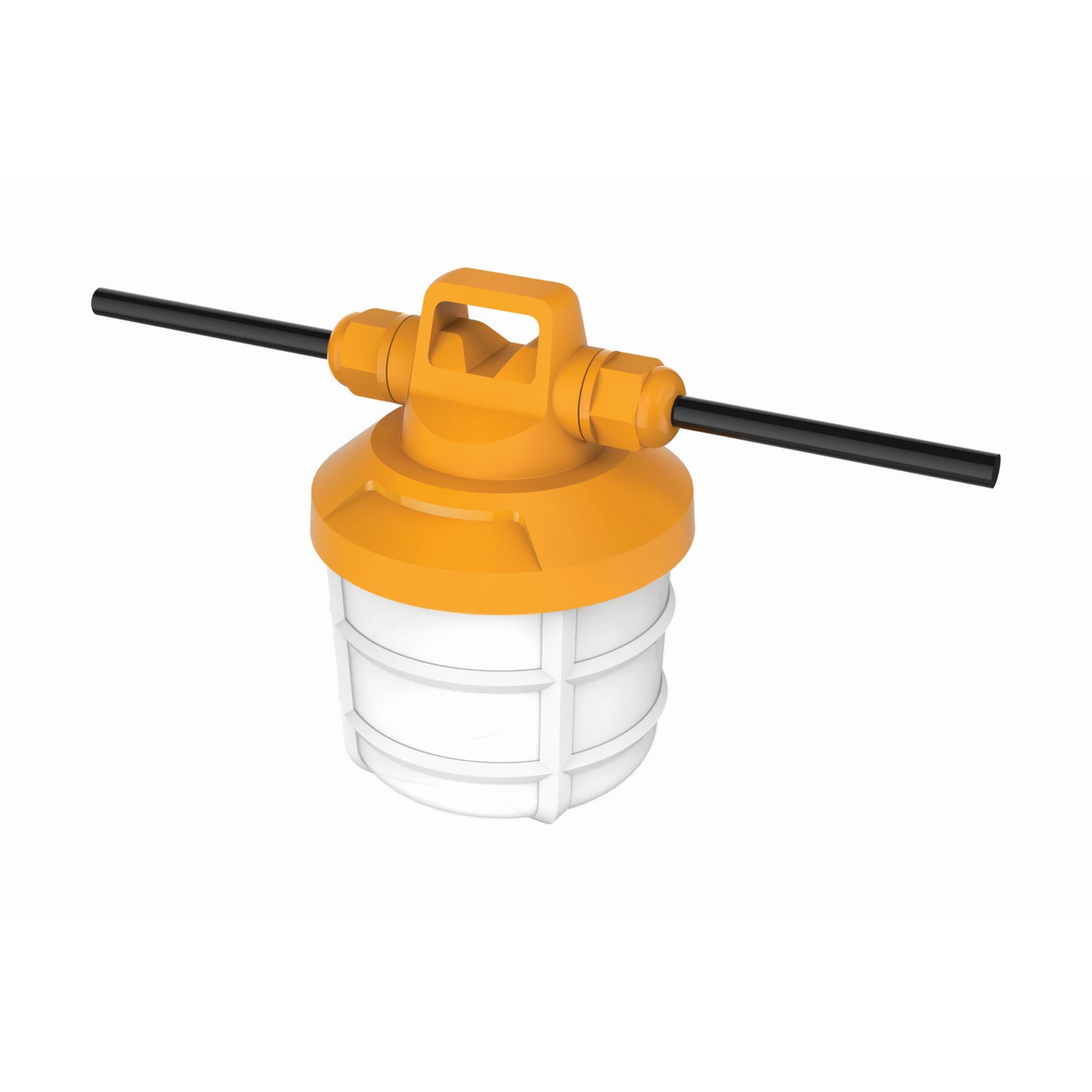 50ft LED Construction String Light, 6000 Lumens, Plug & Hooks - Bees Lighting