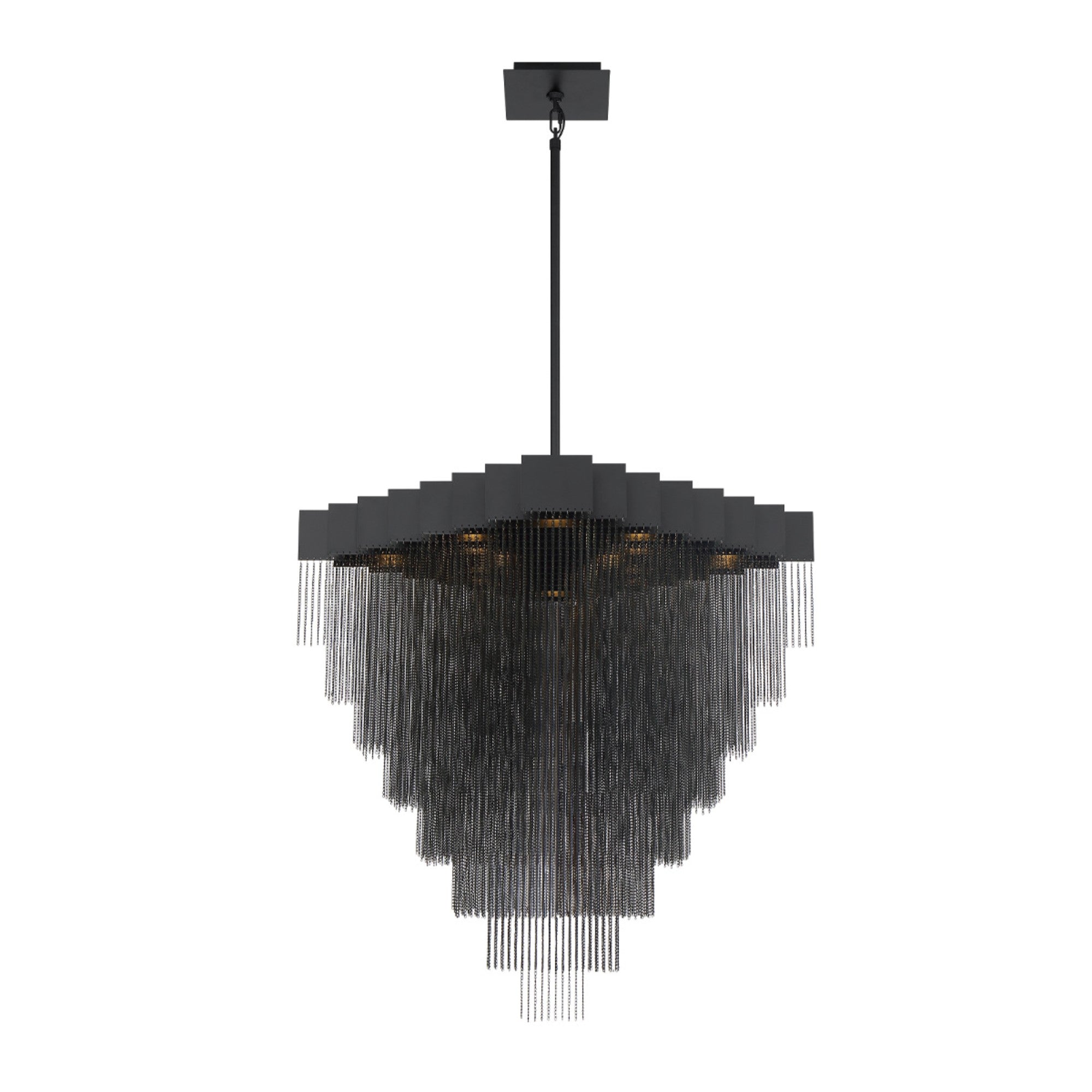 Bloomfield 18-Light 31" LED Chandelier, Black Finish - Bees Lighting