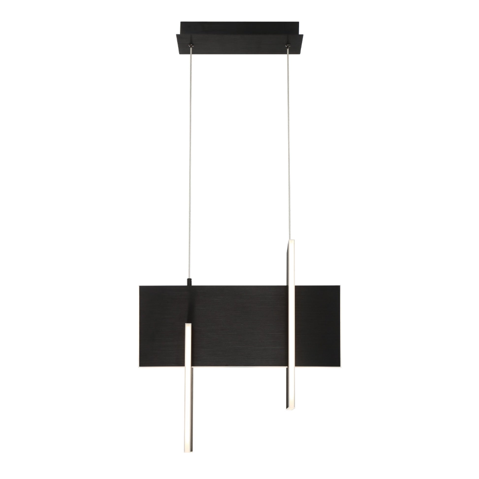 Coburg 20" LED Mini Chandelier, Black Finish - Bees Lighting
