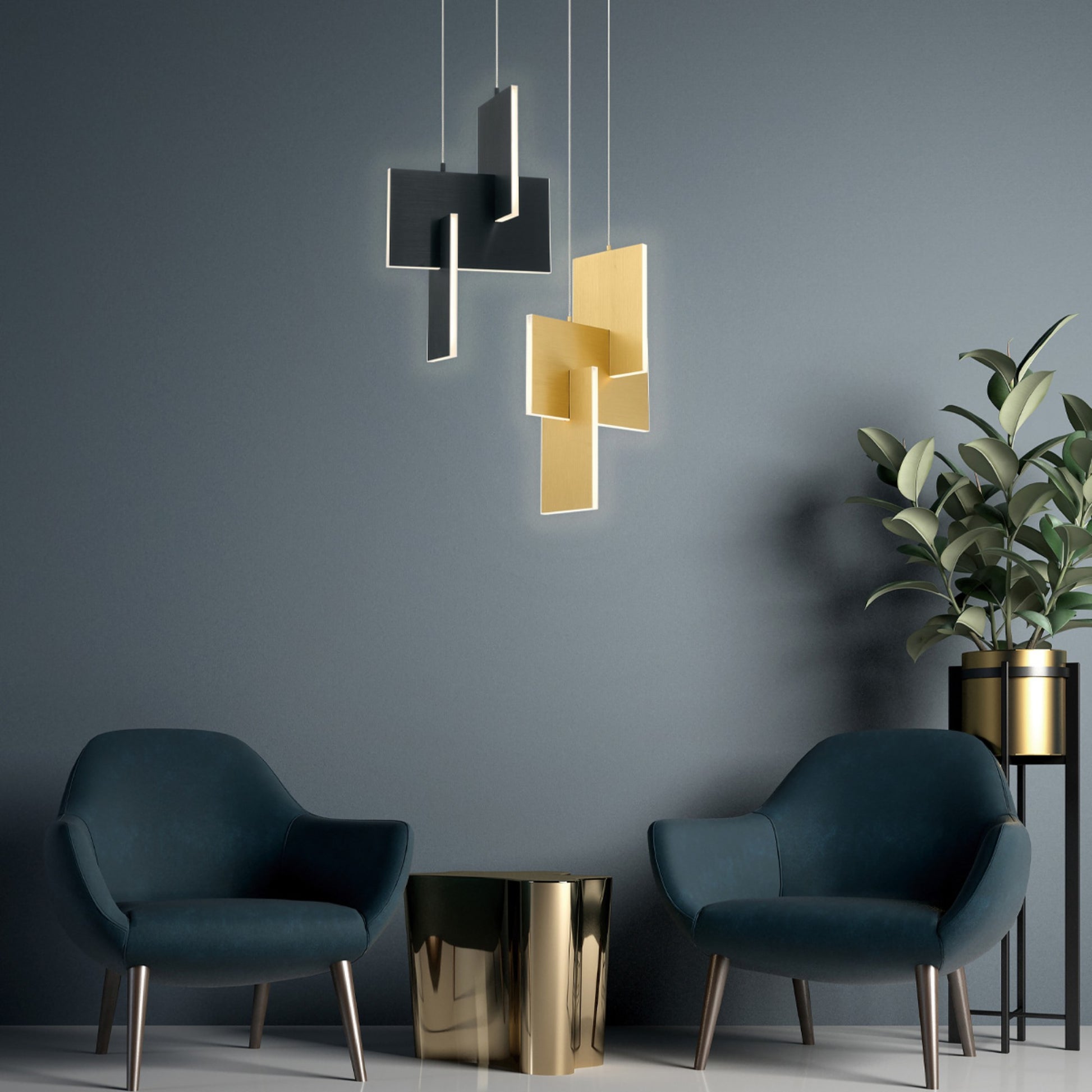Coburg 23" LED Pendant, Black Finish - Bees Lighting