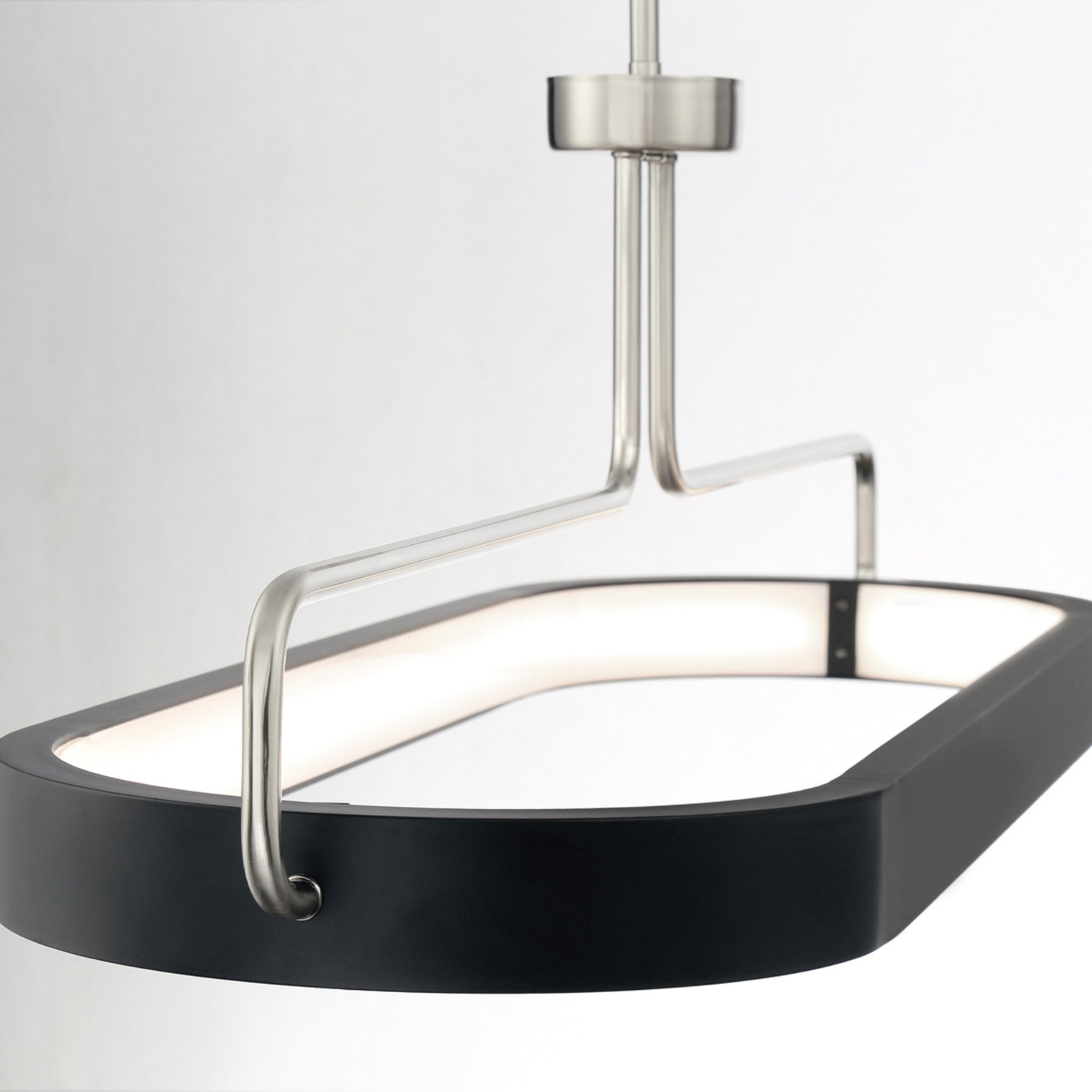 Pemberton 38" LED Pendant, Nickel & Black Finish - Bees Lighting