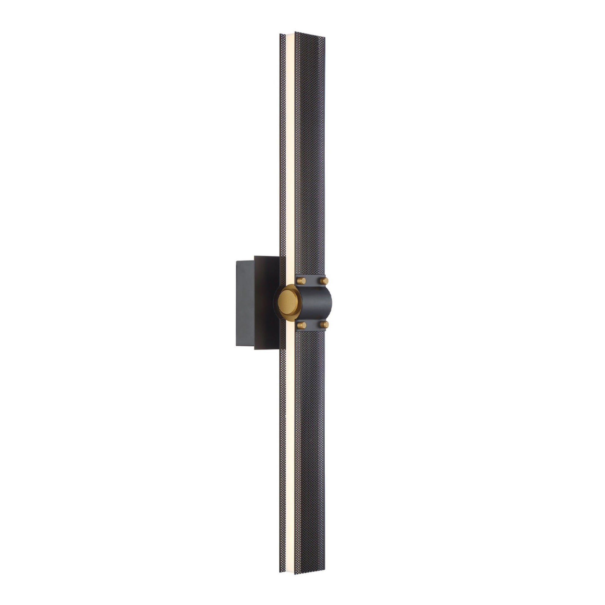 Admiral 28" LED Wall Sconce, Gold & Black Finish - Bees Lighting