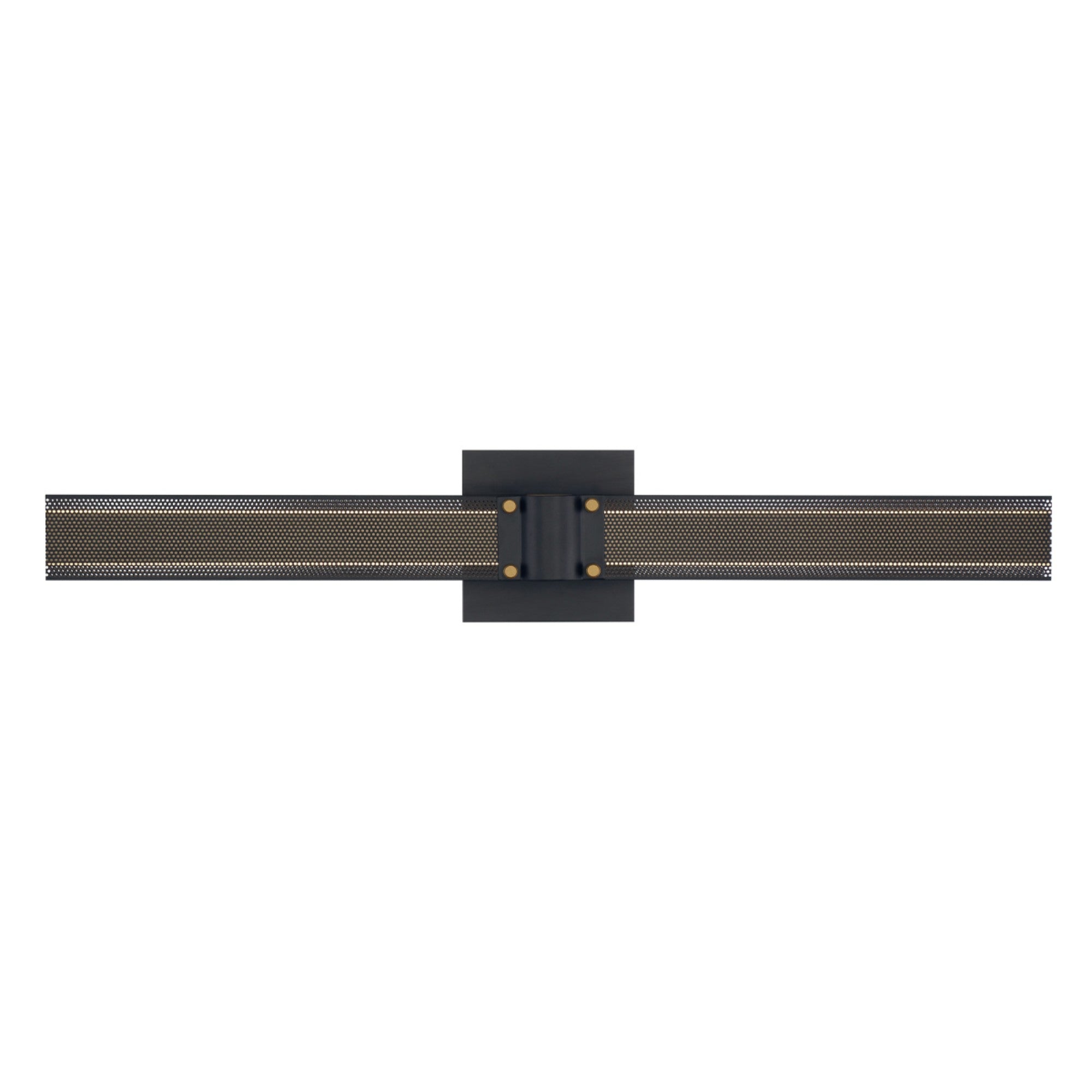 Admiral 28" LED Wall Sconce, Gold & Black Finish - Bees Lighting