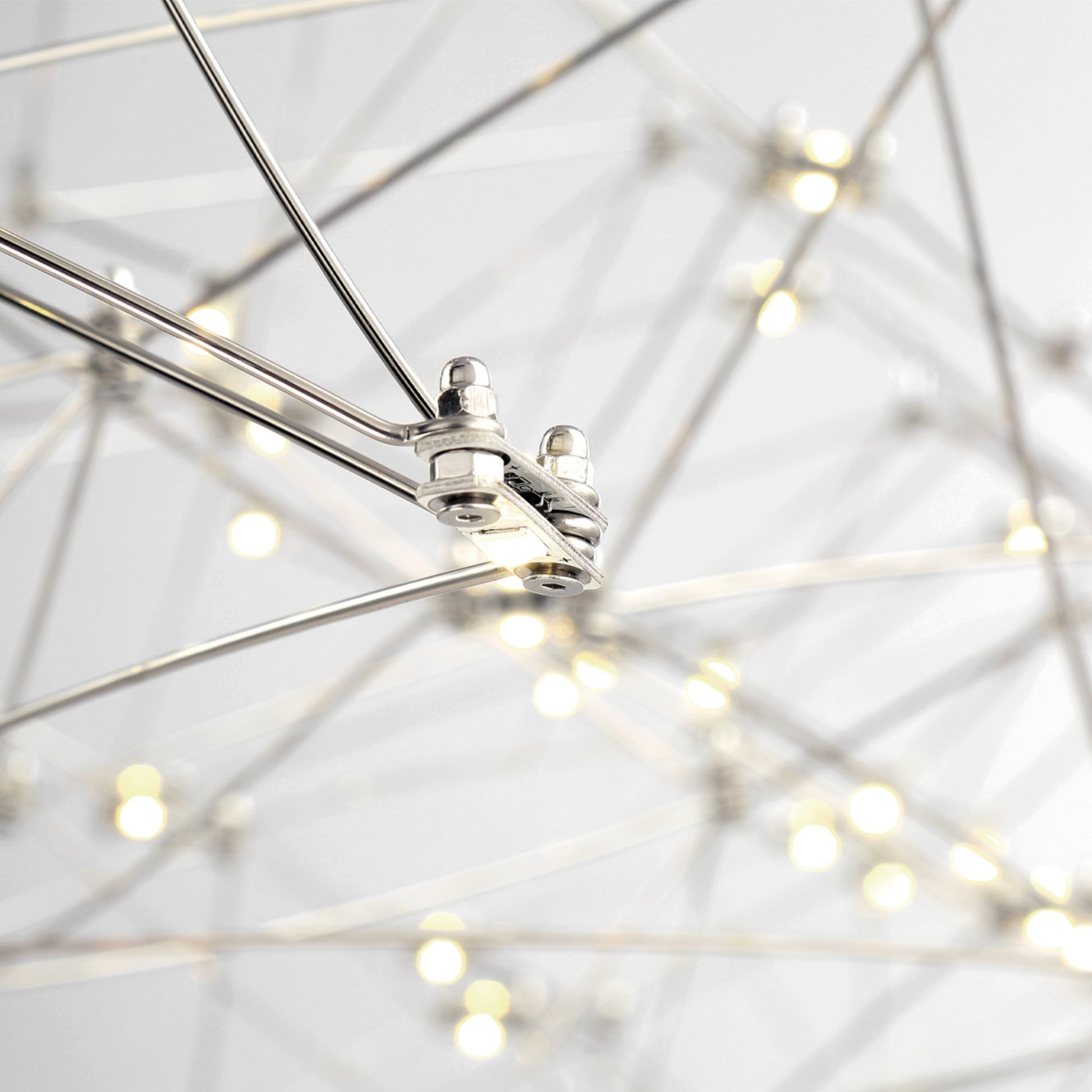 Leonardelli 49" LED Linear Chandelier, Chrome Finish - Bees Lighting