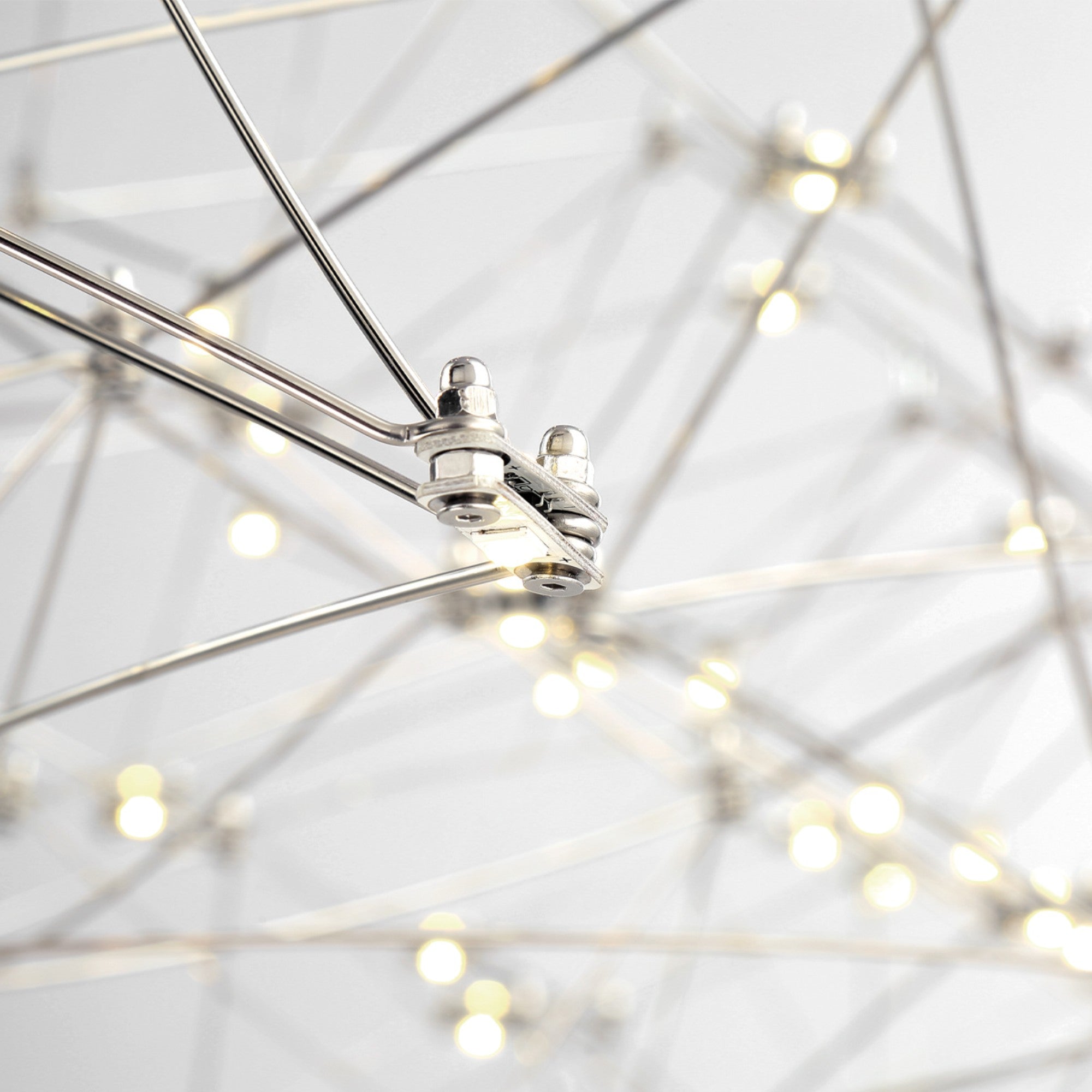 Leonardelli 49" LED Linear Chandelier, Chrome Finish - Bees Lighting
