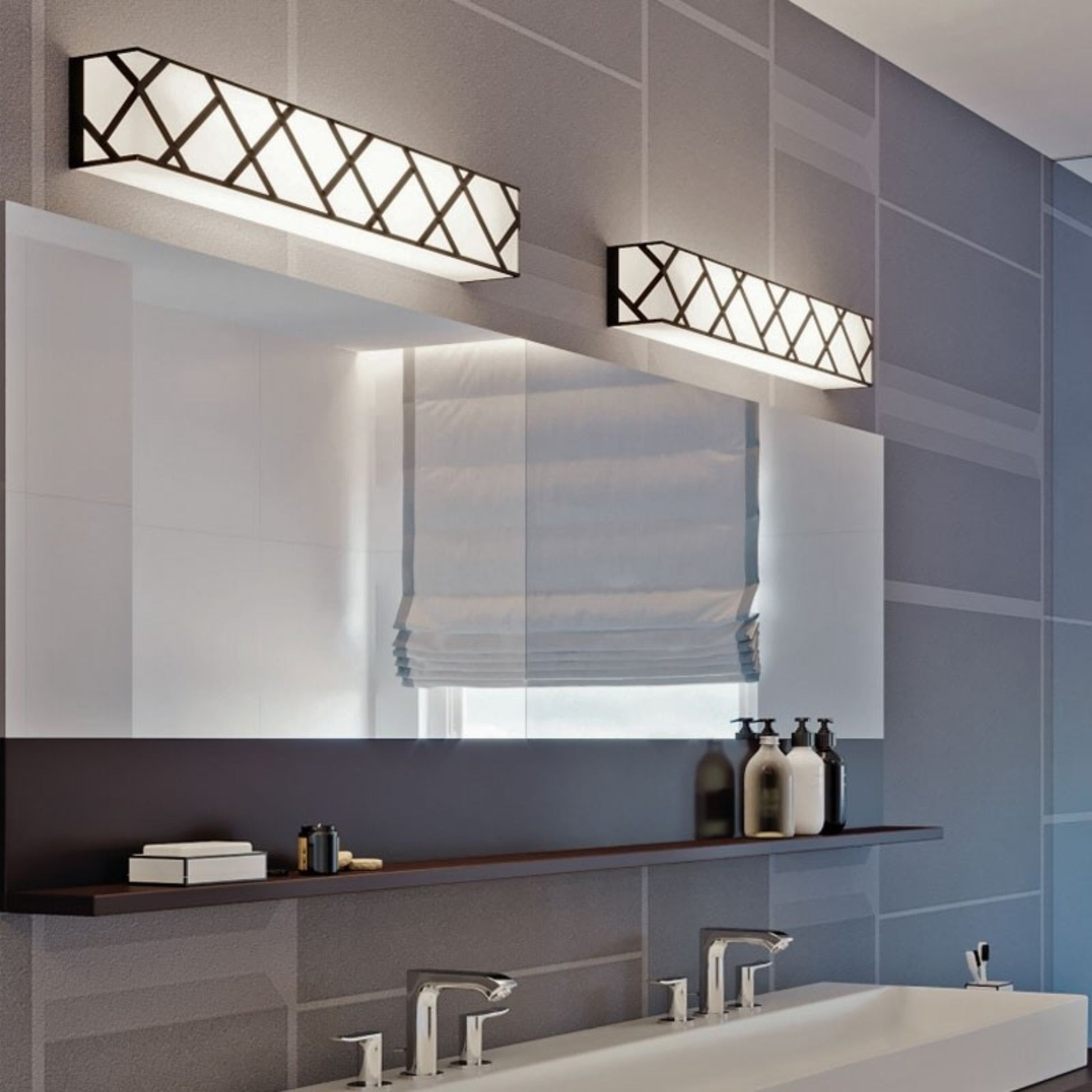 Haven 39" LED Vanity, Black Finish - Bees Lighting