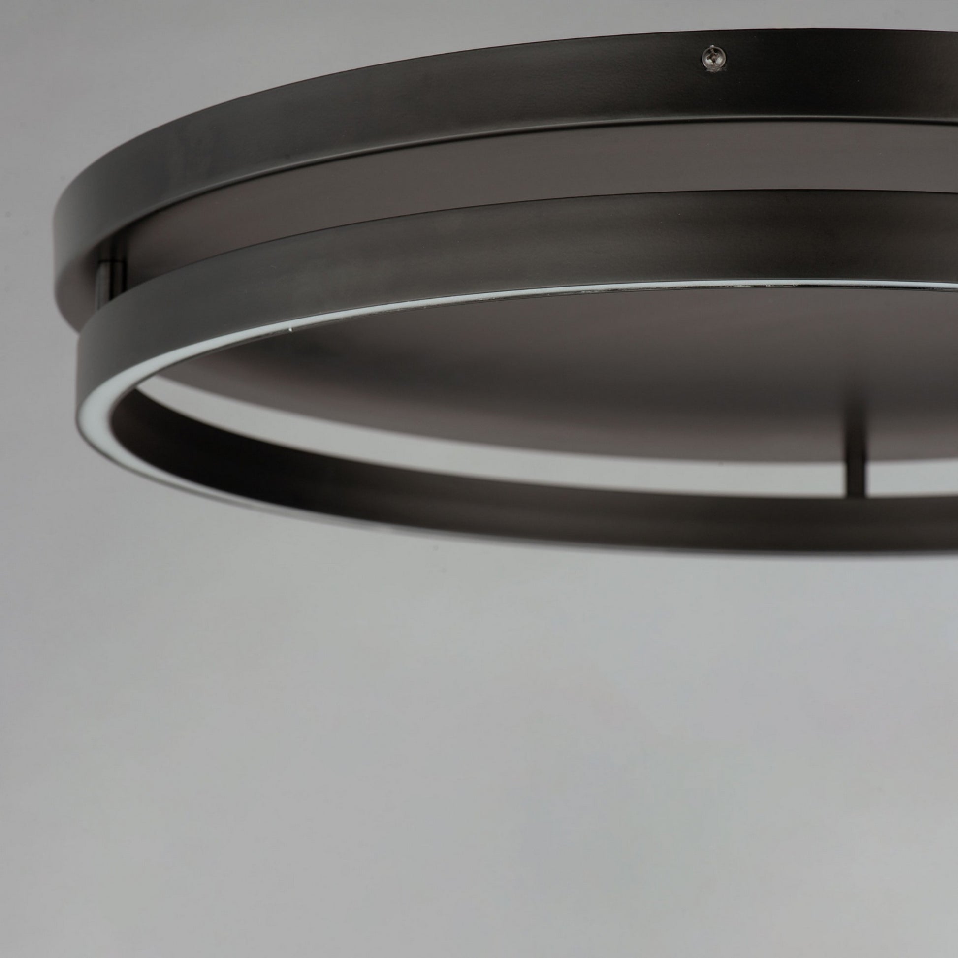 Groove WiZ 25" LED Flush Mount, Black Finish - Bees Lighting