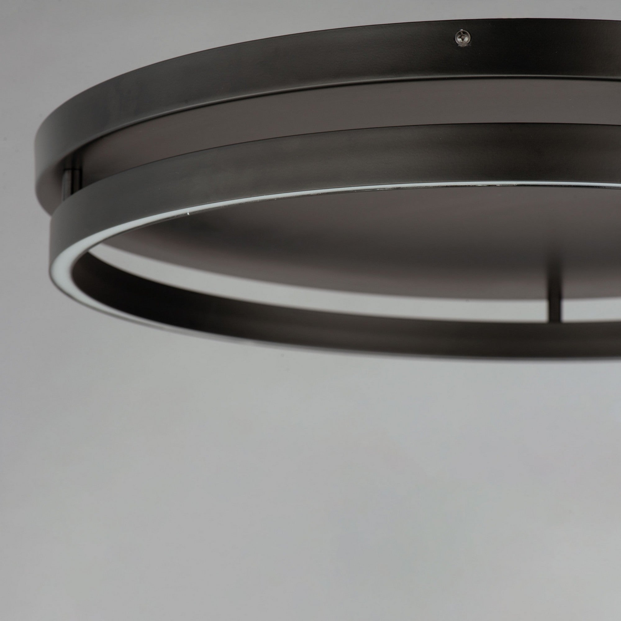 Groove WiZ 25" LED Flush Mount, Black Finish - Bees Lighting