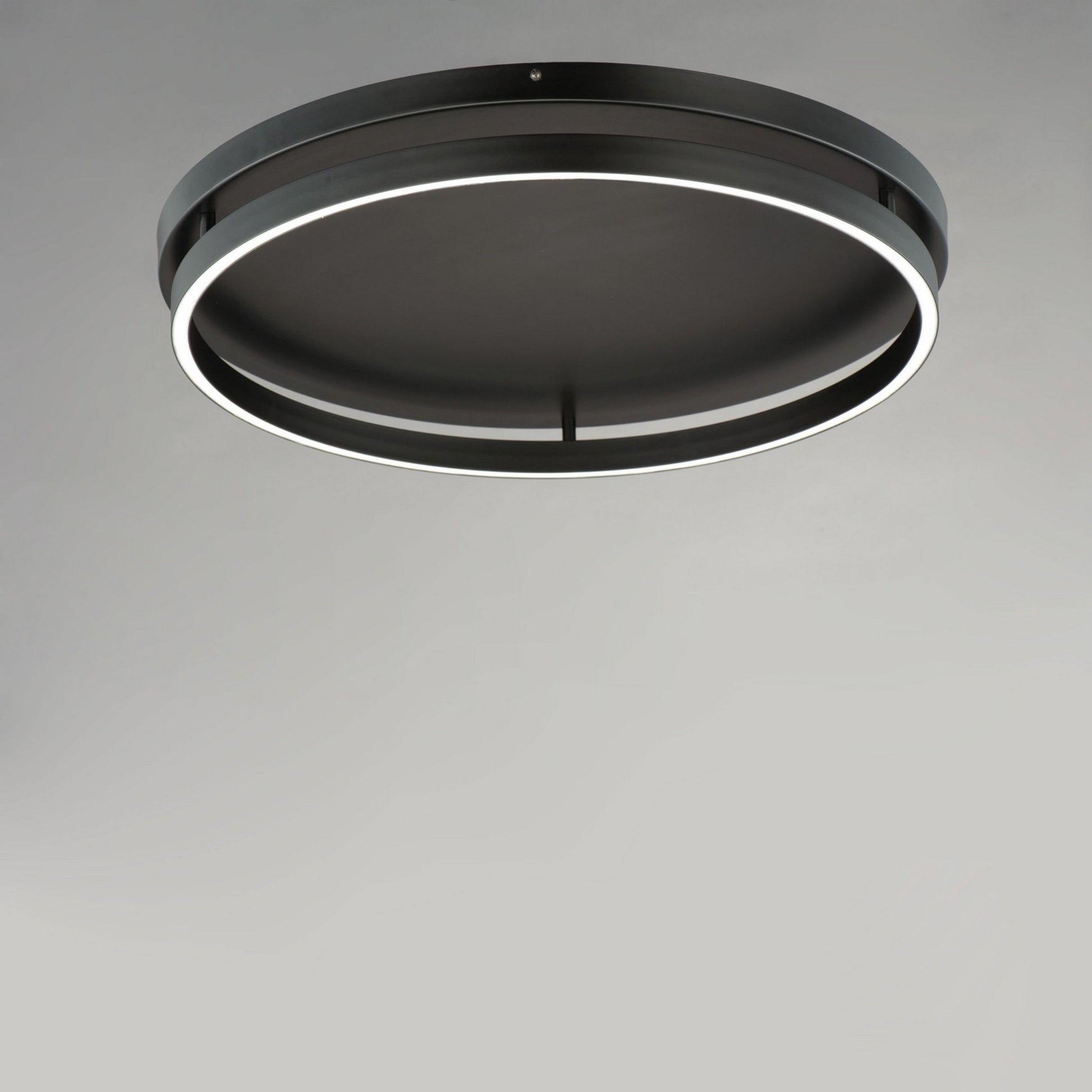 Groove WiZ 25" LED Flush Mount, Black Finish - Bees Lighting