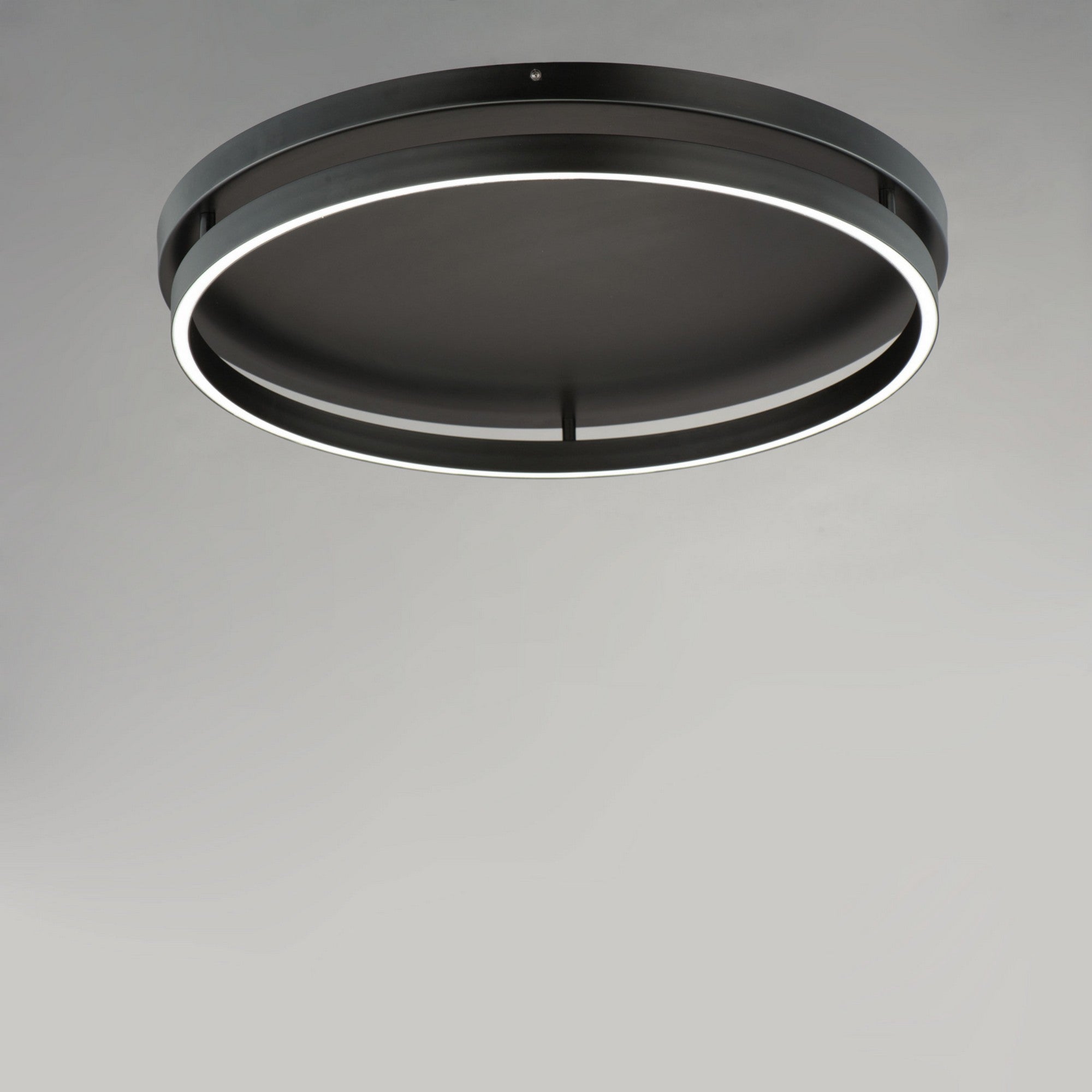 Groove WiZ 25" LED Flush Mount, Black Finish - Bees Lighting