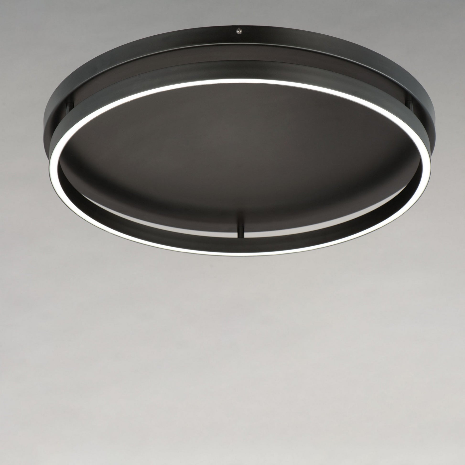 Groove WiZ 25" LED Flush Mount, Black Finish - Bees Lighting