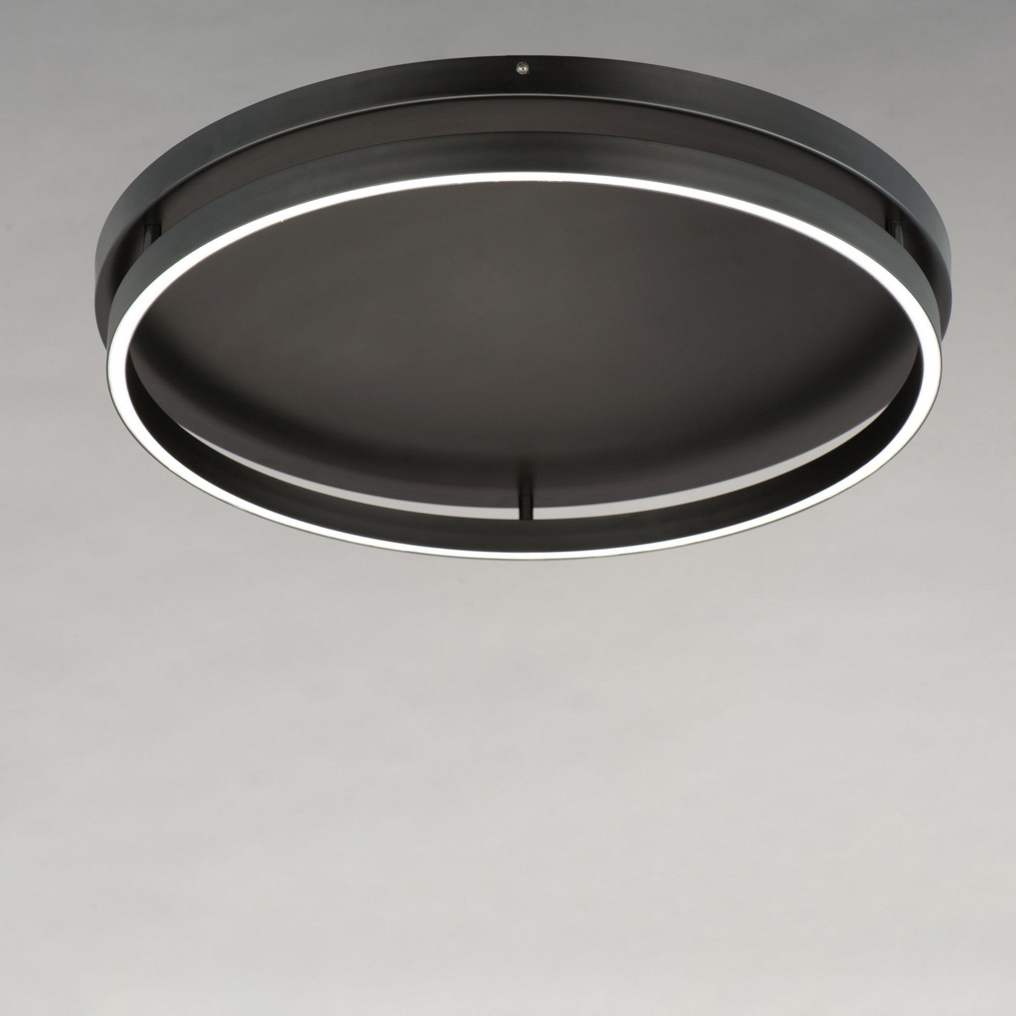 Groove WiZ 25" LED Flush Mount, Black Finish - Bees Lighting