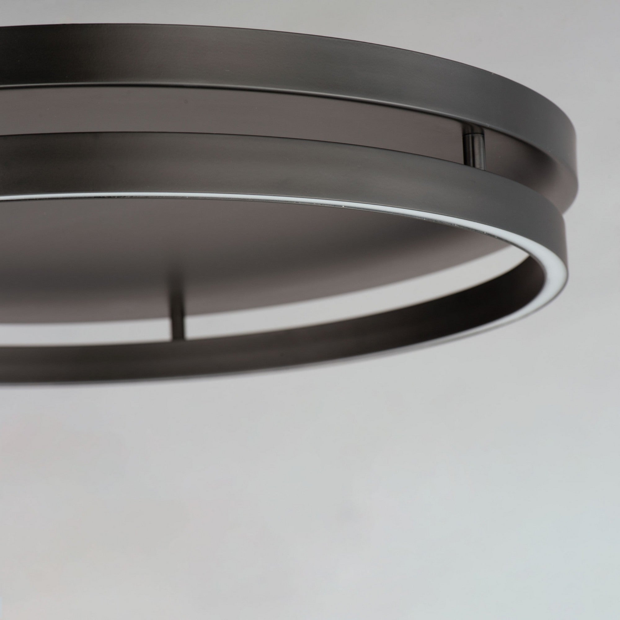 Groove WiZ 25" LED Flush Mount, Black Finish - Bees Lighting