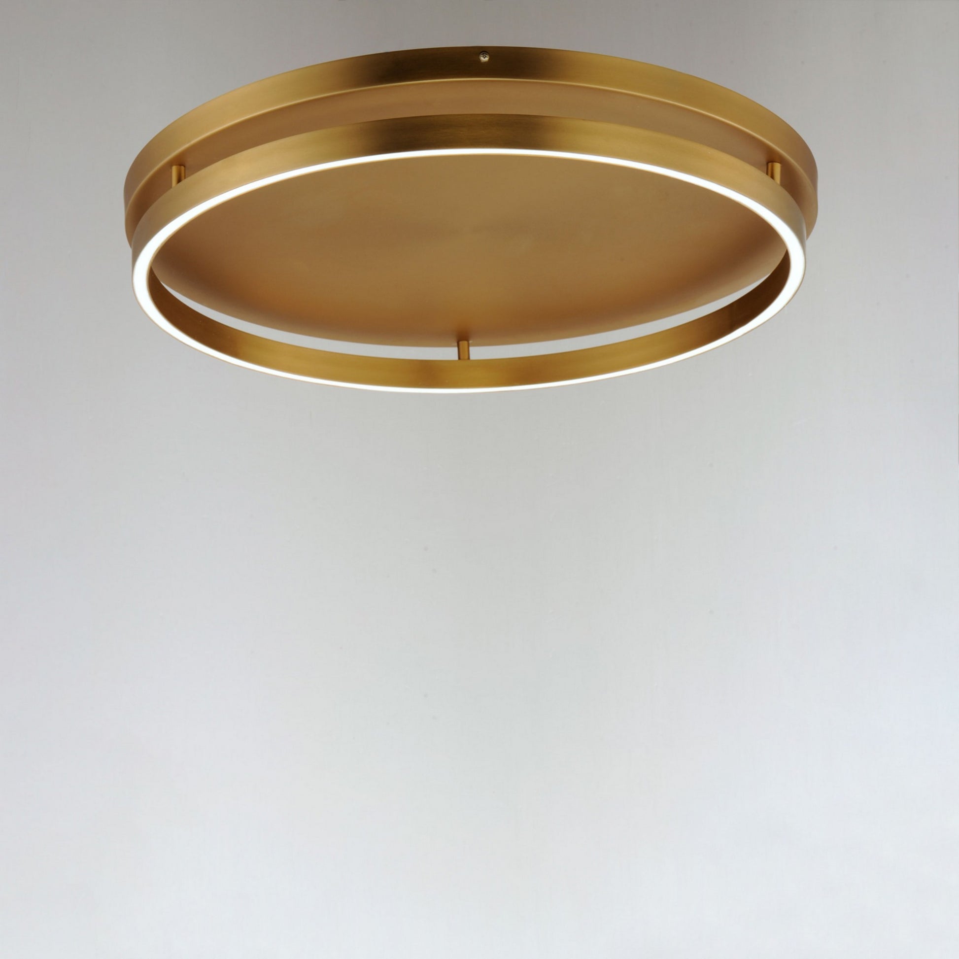 Groove WiZ 25" LED Flush Mount, Gold Finish - Bees Lighting