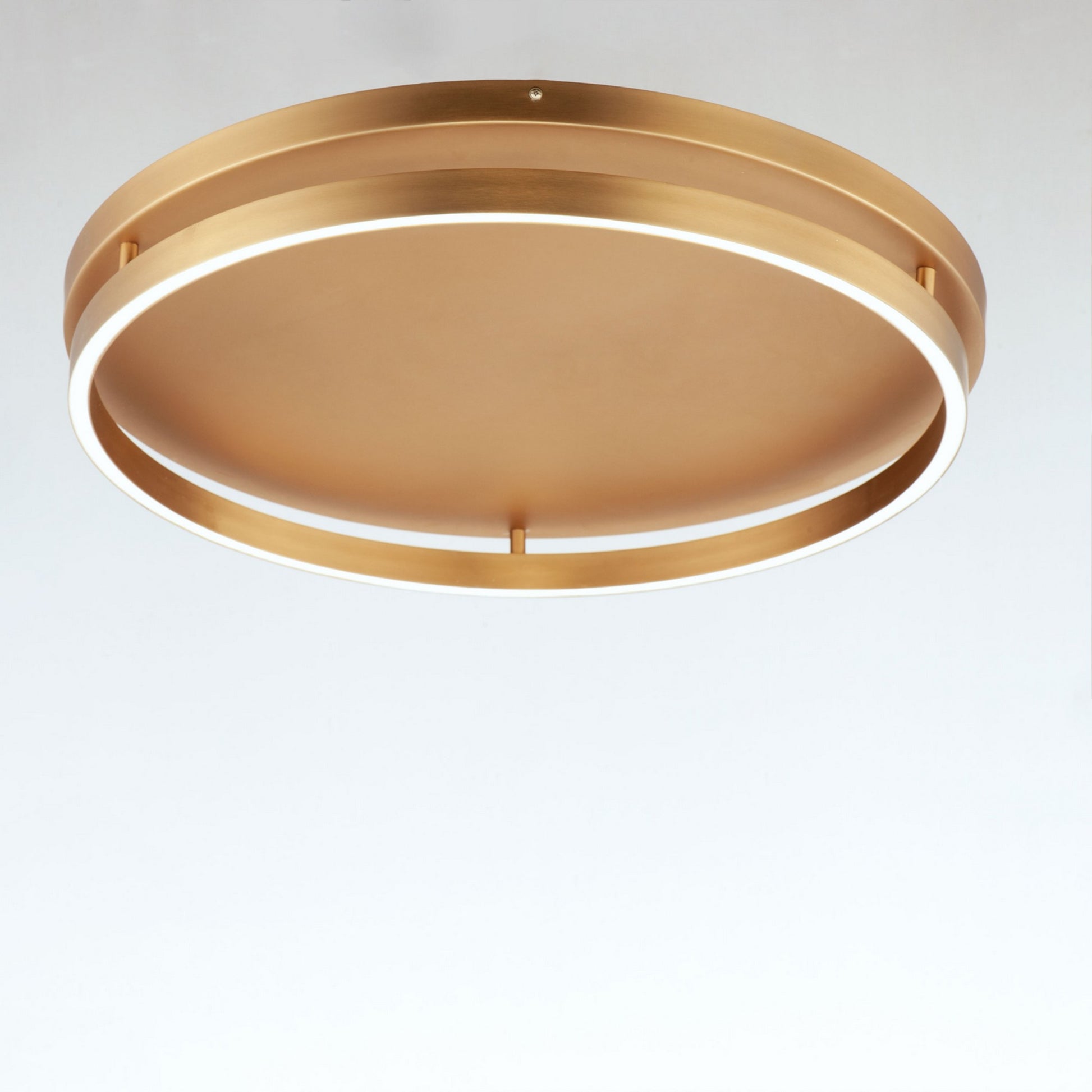 Groove WiZ 25" LED Flush Mount, Gold Finish - Bees Lighting