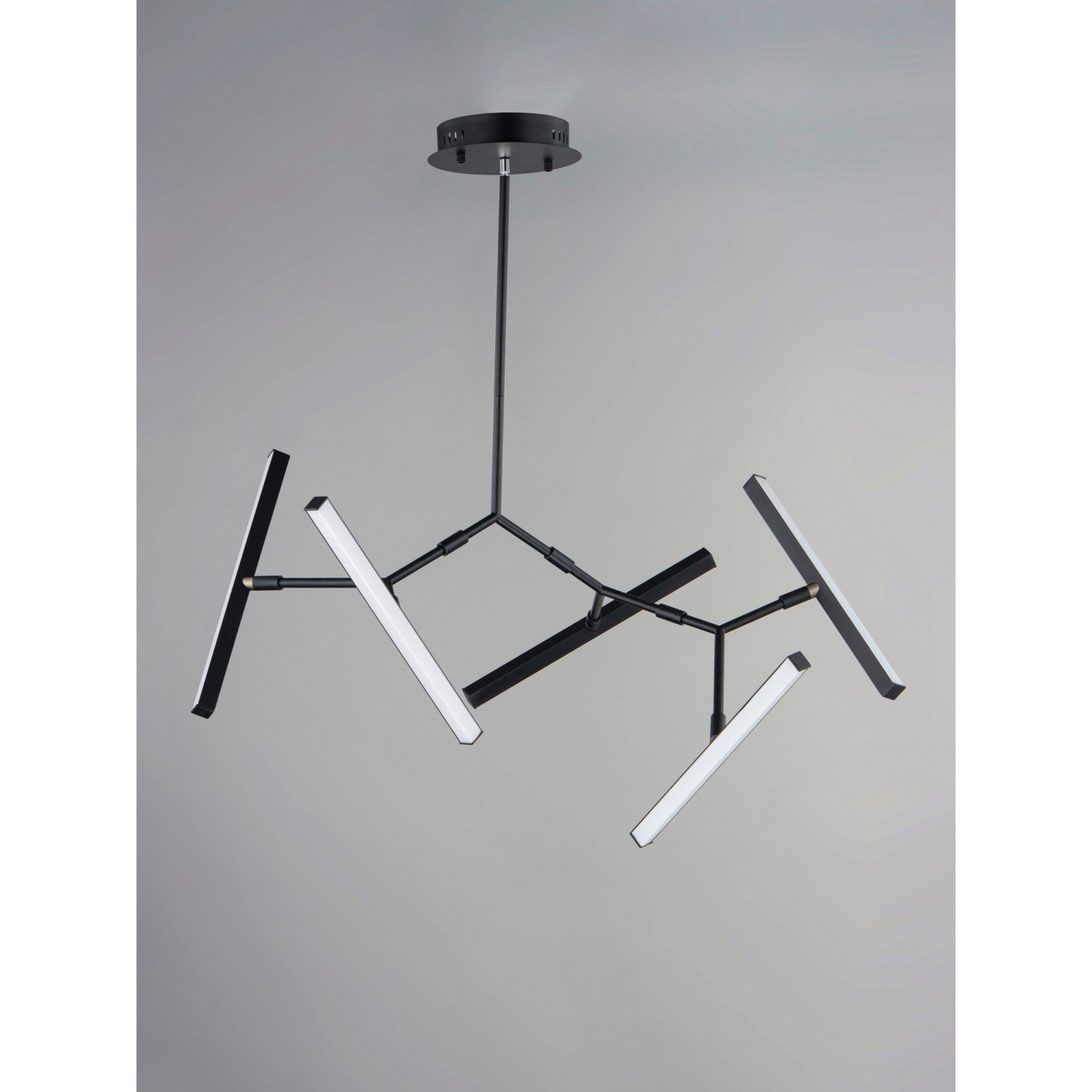 Robotica 37" 5-Light LED Pendant, Black Finish - Bees Lighting