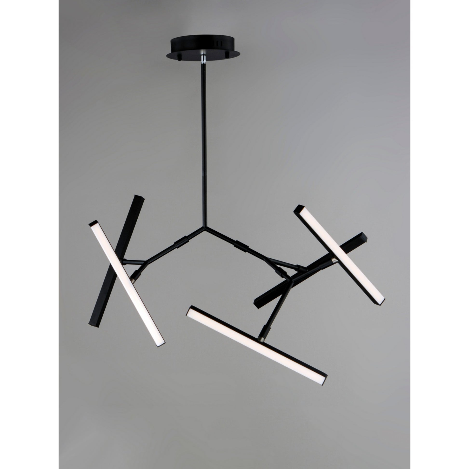 Robotica 37" 5-Light LED Pendant, Black Finish - Bees Lighting