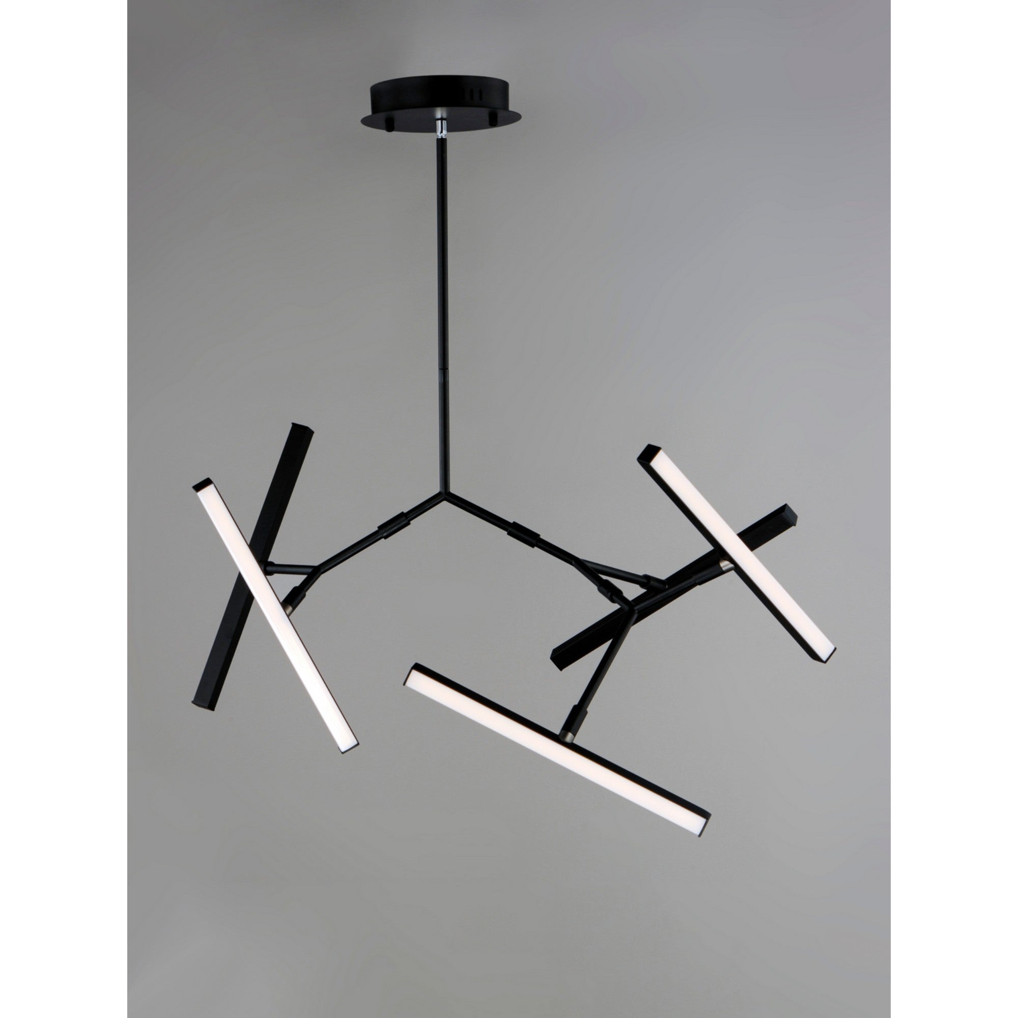 Robotica 37" 5-Light LED Pendant, Black Finish - Bees Lighting