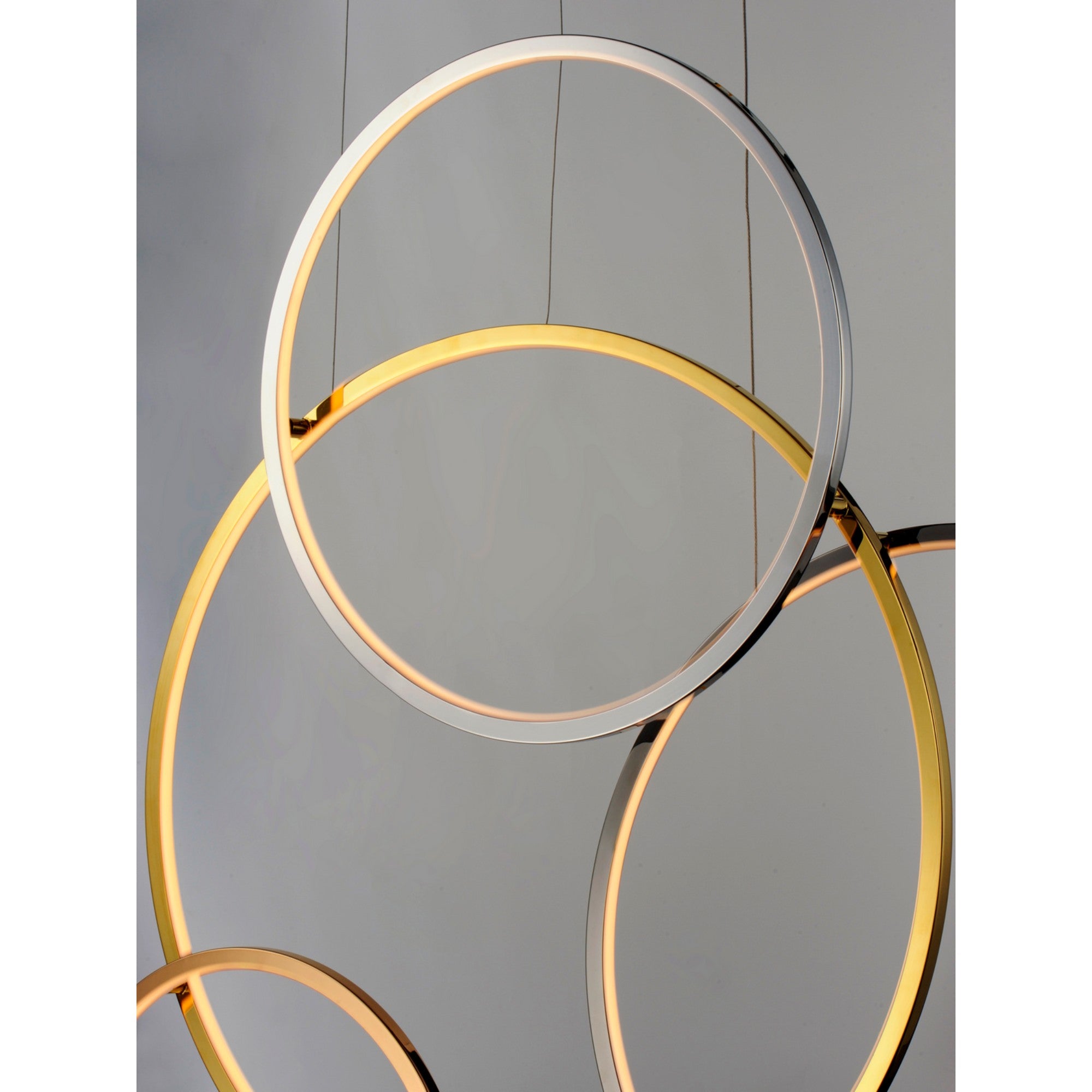 Union 47" 5-Light Linear LED Pendant, Multi-Plated Finish - Bees Lighting