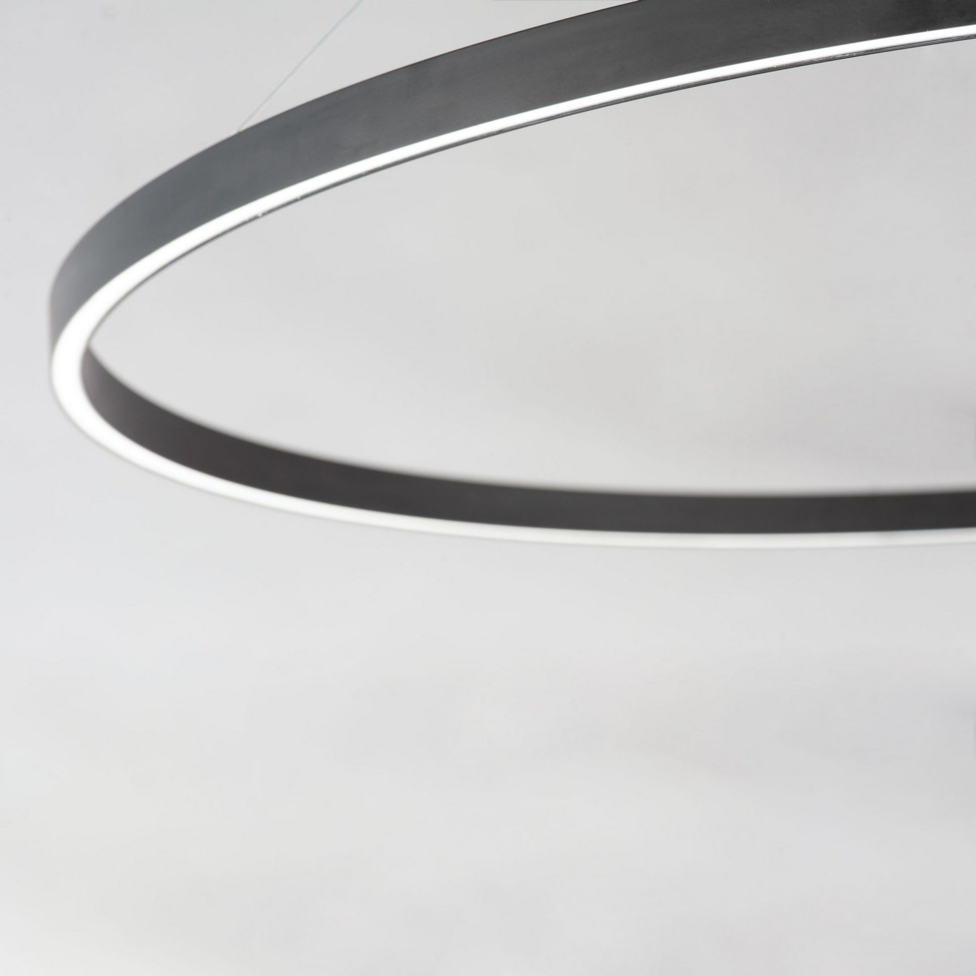 Groove WiZ 32" LED Pendant, Black Finish - Bees Lighting