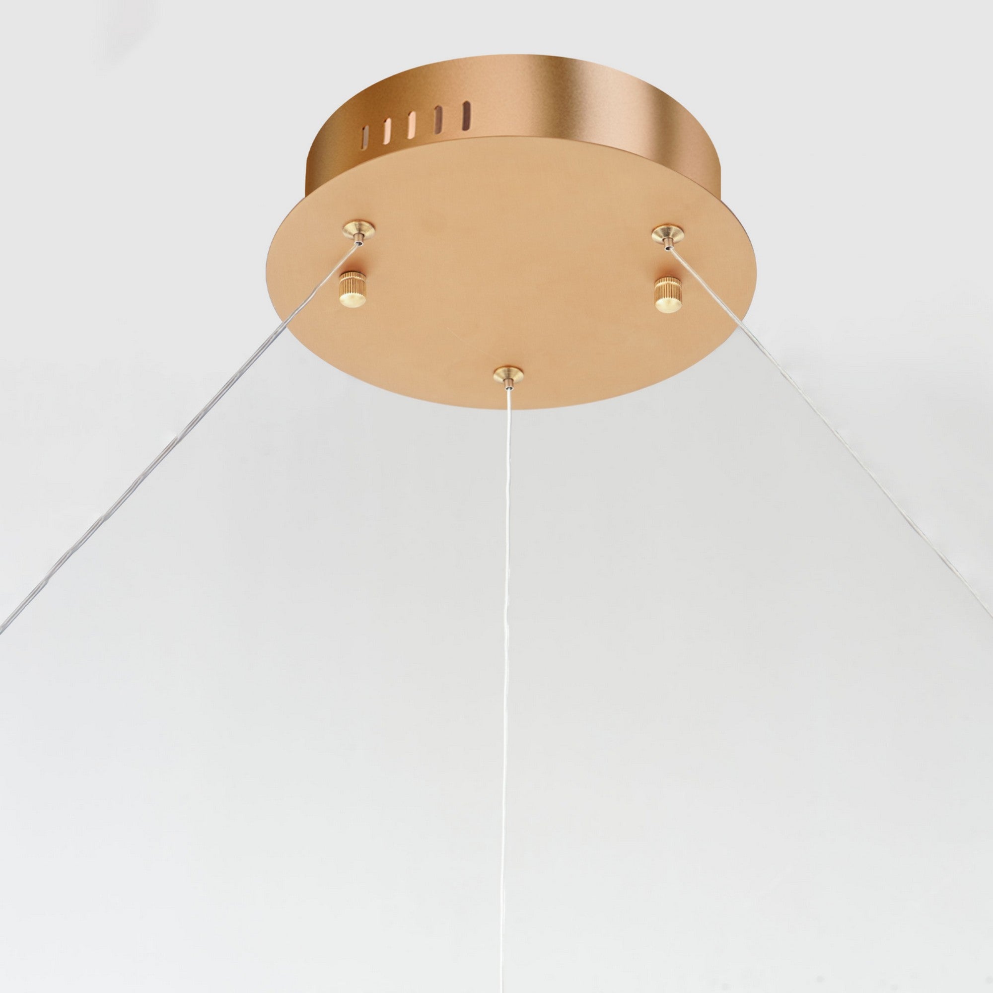 Groove WiZ 32" LED Pendant, Gold Finish - Bees Lighting