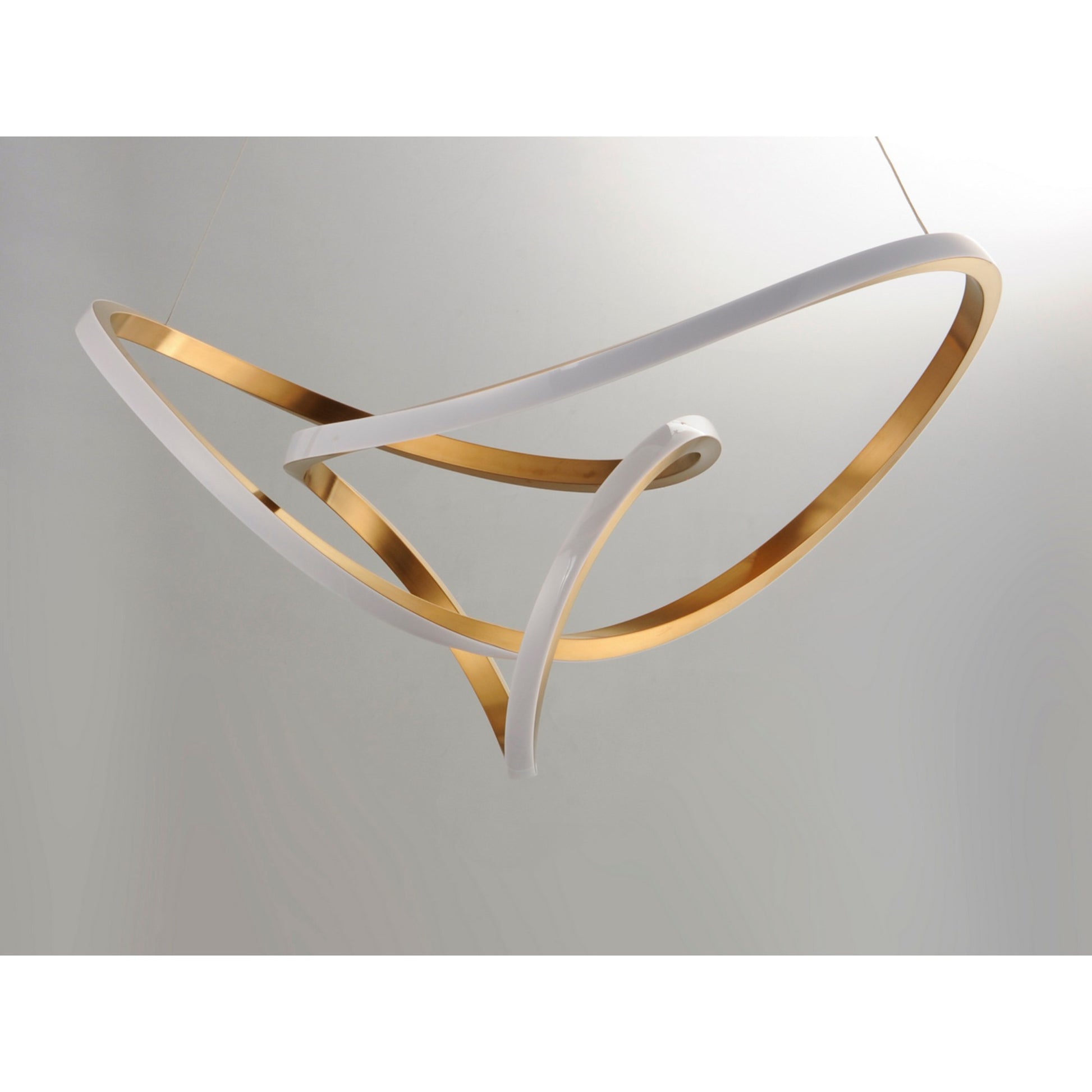 Perpetual 32" LED Pendant, Brushed Champagne Finish - Bees Lighting