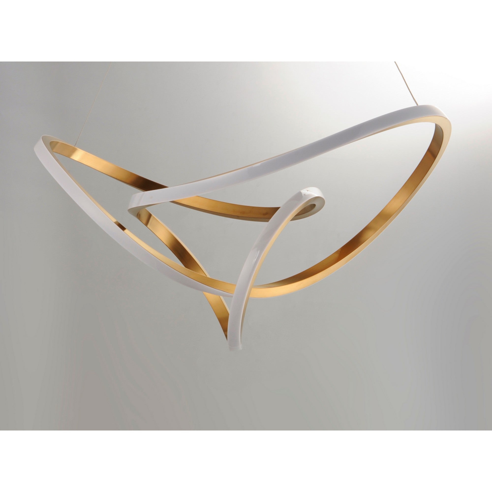 Perpetual 32" LED Pendant, Brushed Champagne Finish - Bees Lighting