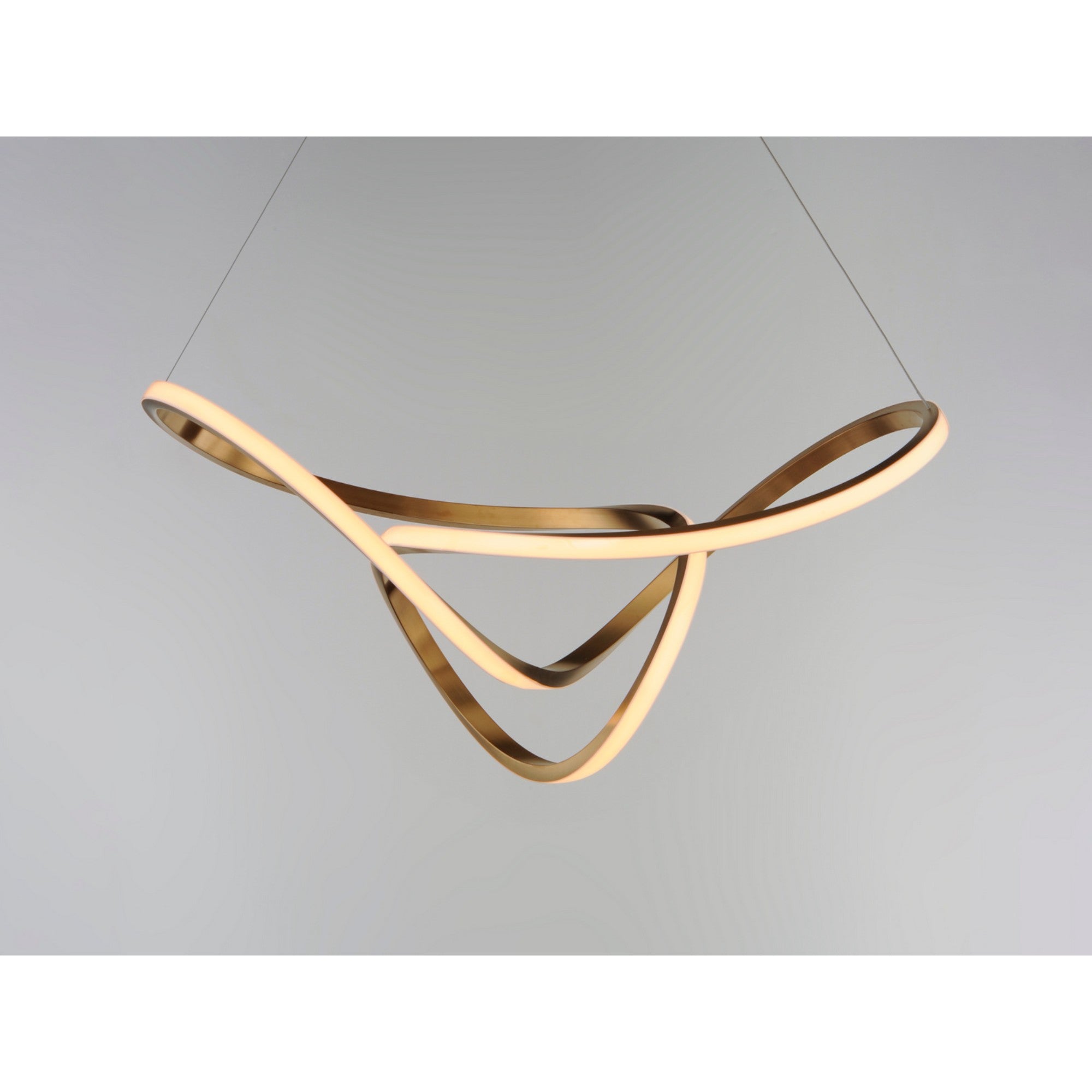 Perpetual 43" LED Pendant, Brushed Champagne Finish - Bees Lighting