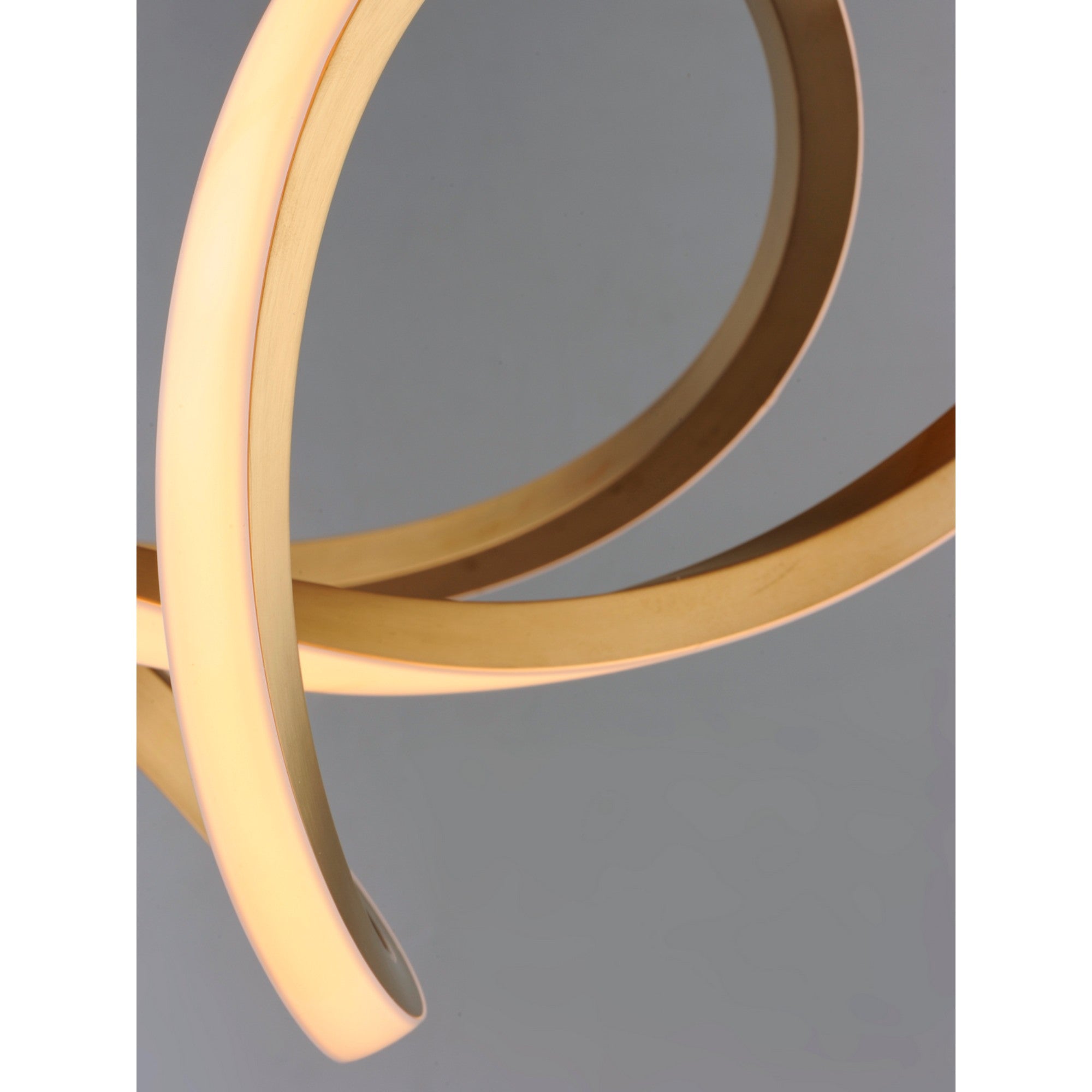 Perpetual 43" LED Pendant, Brushed Champagne Finish - Bees Lighting