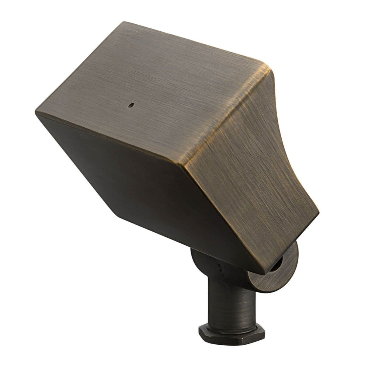 Centennial brass LED wall-wash accent light with angled housing and tempered glass