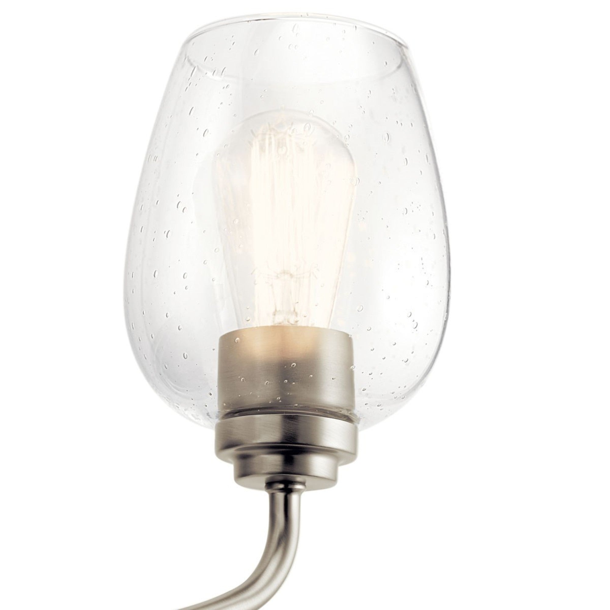 Valserrano 34" 4-Light Bath Vanity Light, Brushed Nickel Finish, Clear Seeded Glass - Bees Lighting