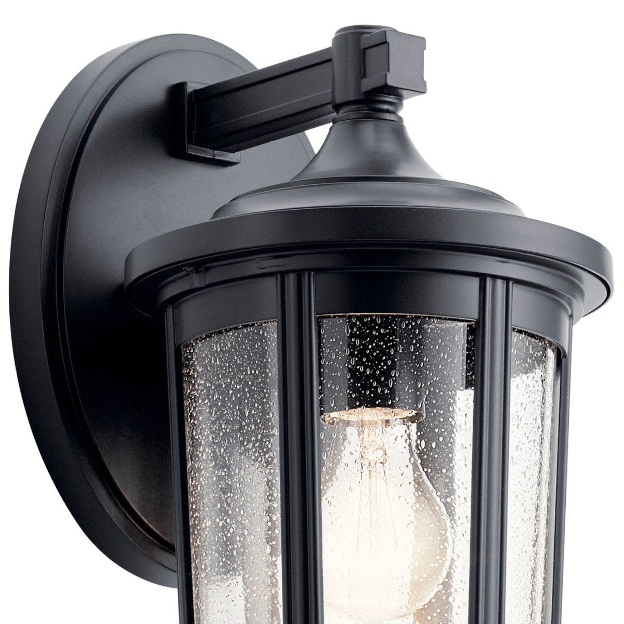 Fairfield 15" Outdoor Wall Light, Black Finish - Bees Lighting