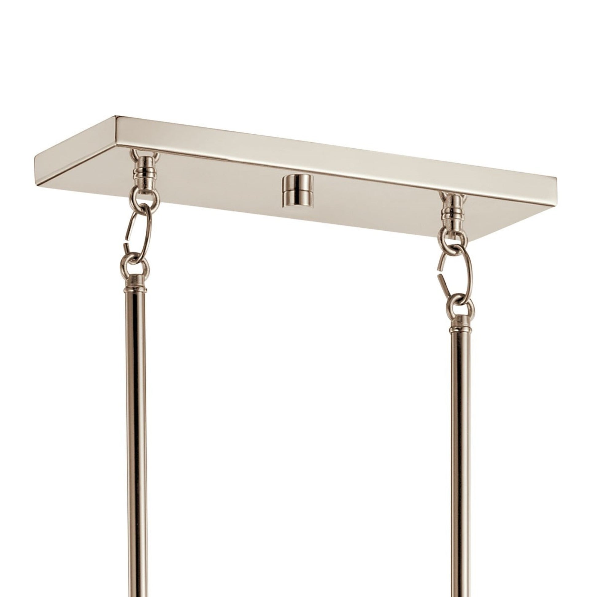 Everett 42" 5-Light Linear Chandelier, Polished Nickel Finish - Bees Lighting