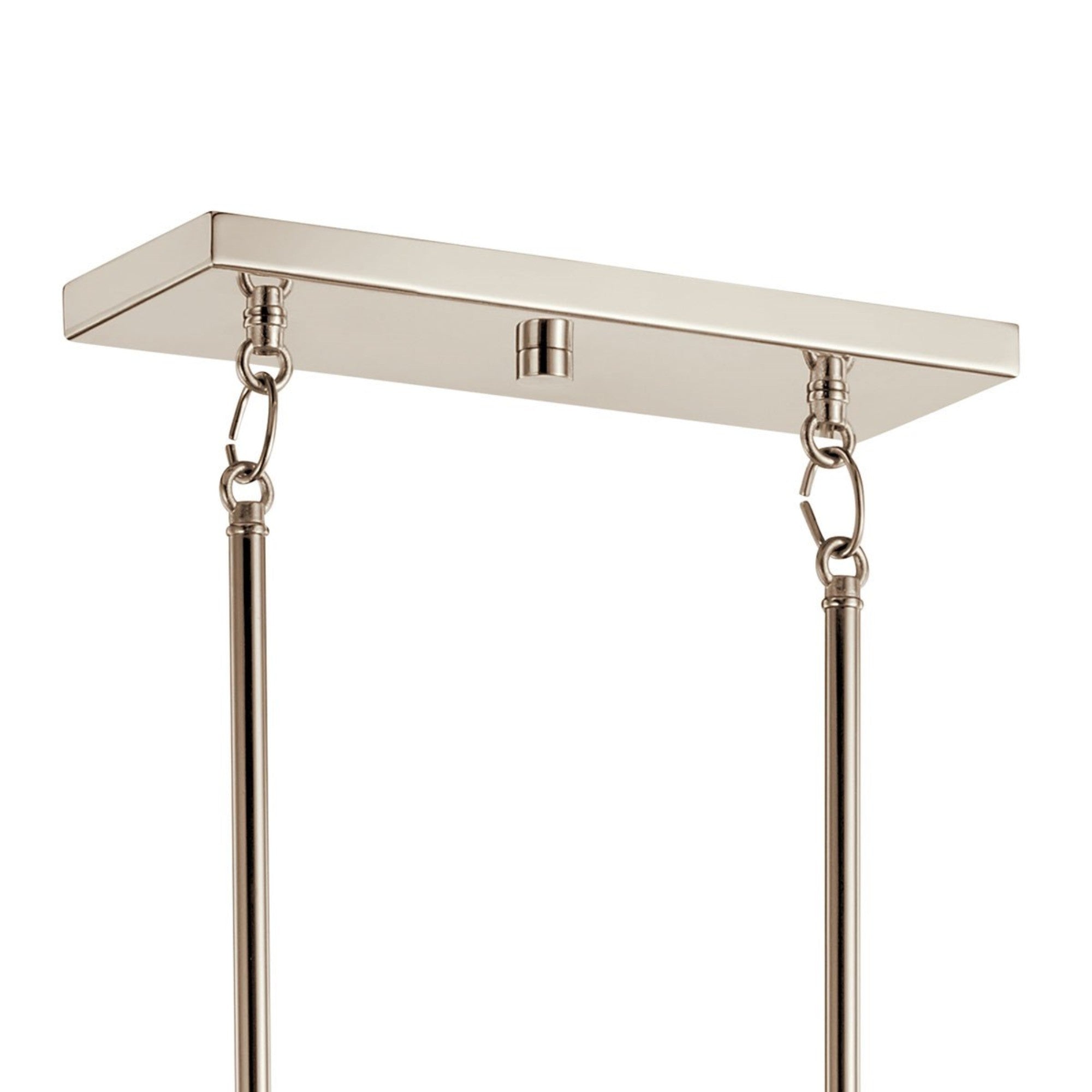 Everett 42" 5-Light Linear Chandelier, Polished Nickel Finish - Bees Lighting