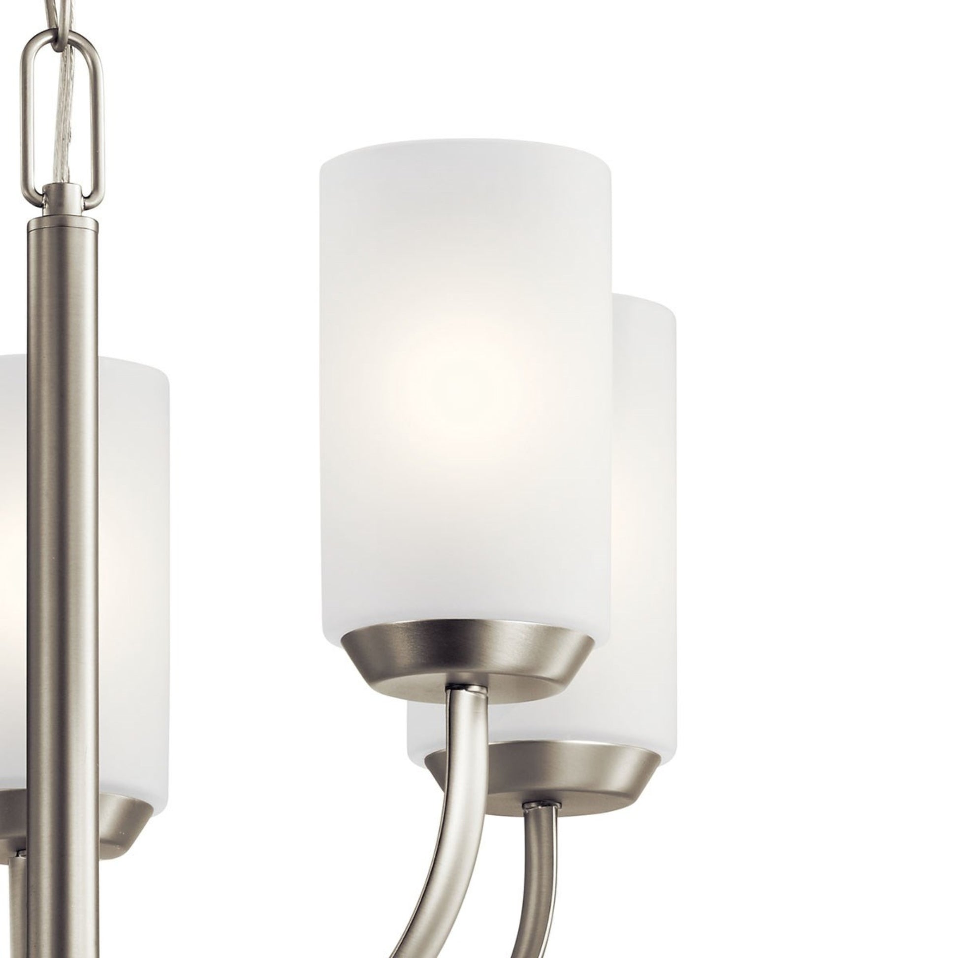 Kennewick 19" 5-Light Chandelier, Brushed Nickel Finish - Bees Lighting