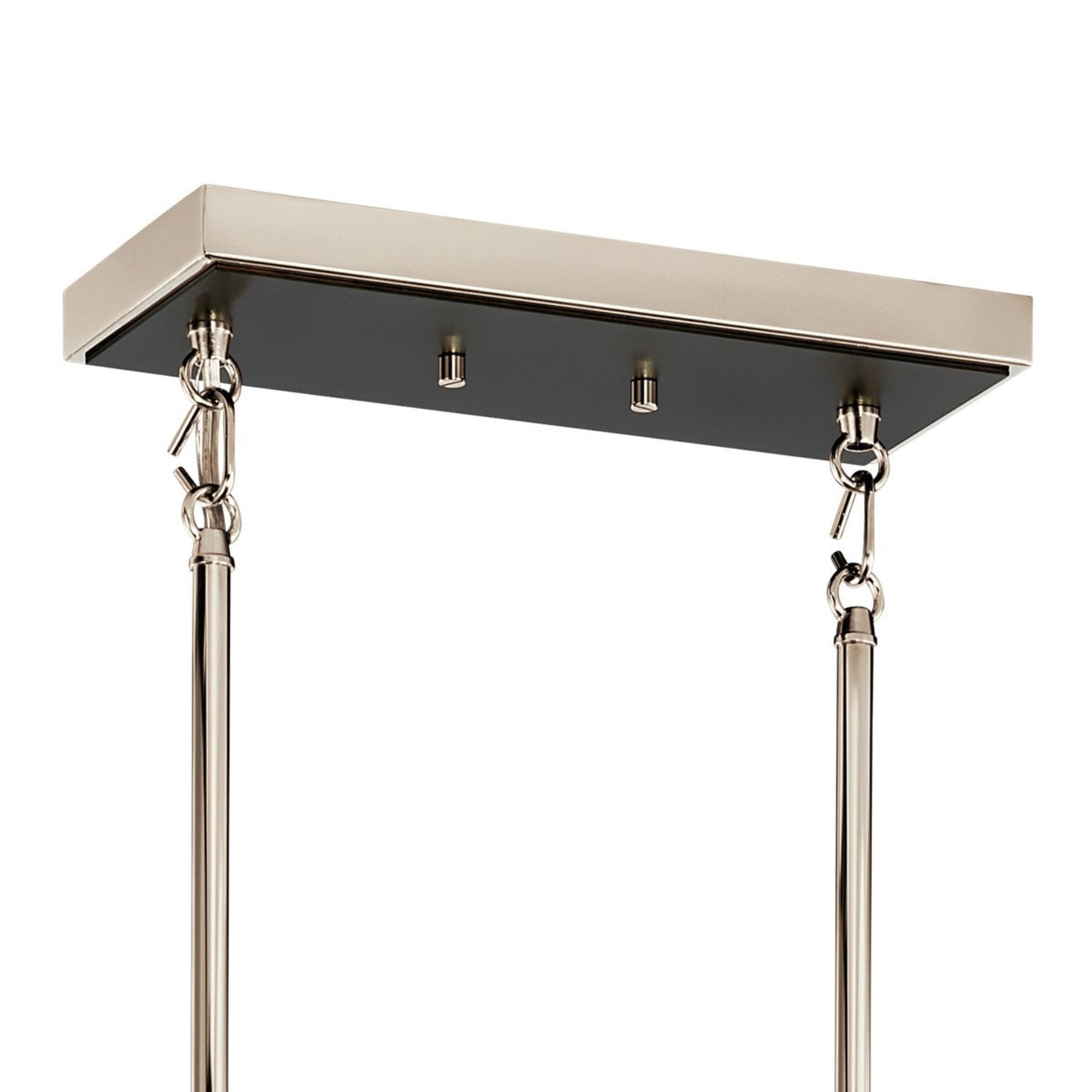 Eastmont 50" 5-Light Linear Chandelier, Polished Nickel Finish - Bees Lighting