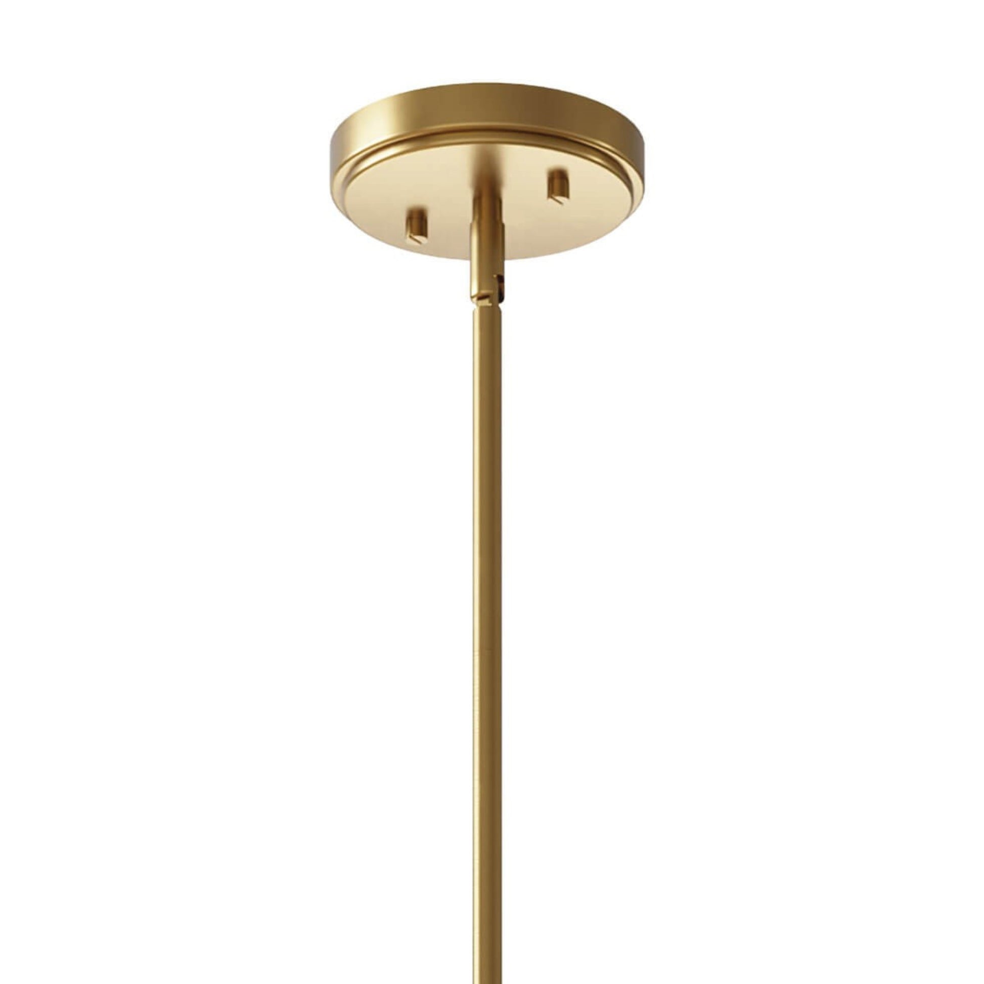Kimrose 7" Mini Pendant, Brushed Natural Brass Finish - Bees Lighting